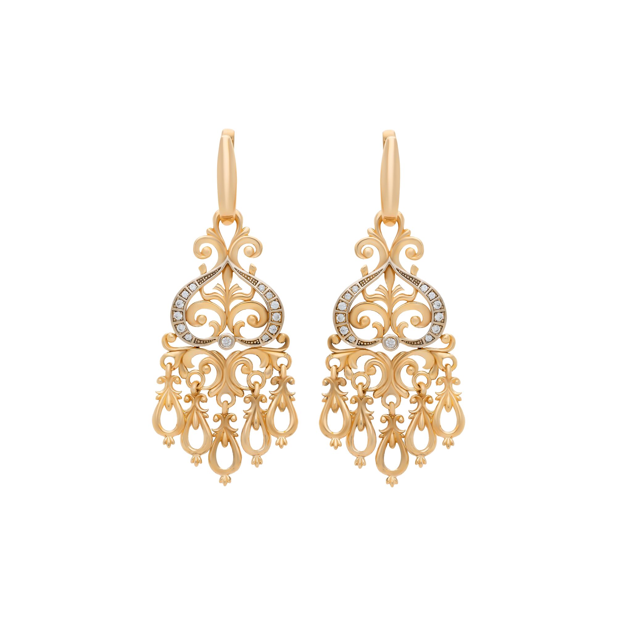 Серьги, золото, 585, 8.05г, 57998 | GoldMarket.kz