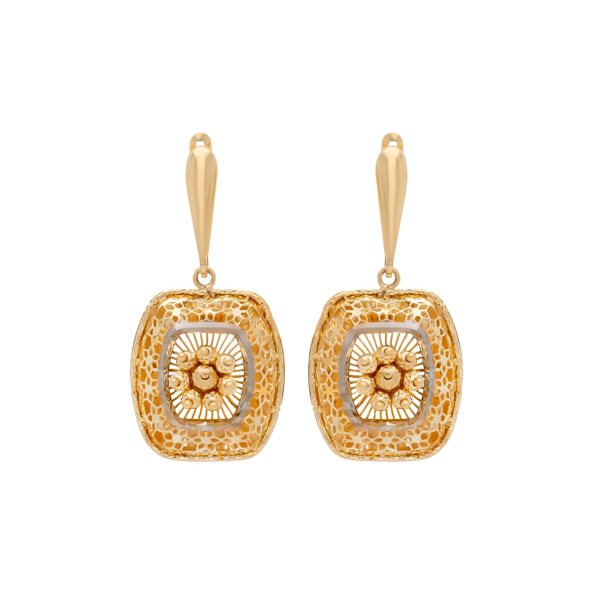Серьги, золото, 585, 5.64г, 58003 | GoldMarket.kz