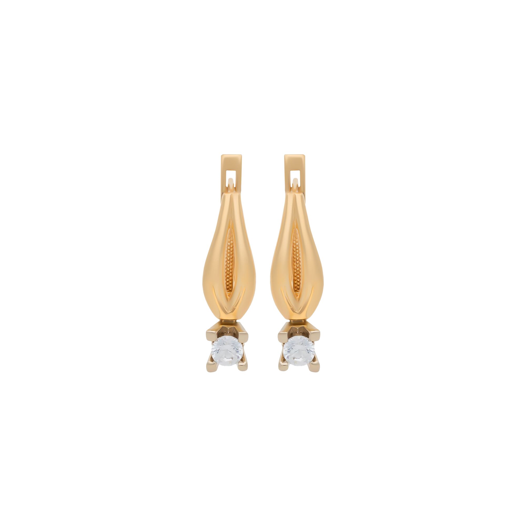 Серьги, золото, 585, 3.31г, 58010 | GoldMarket.kz