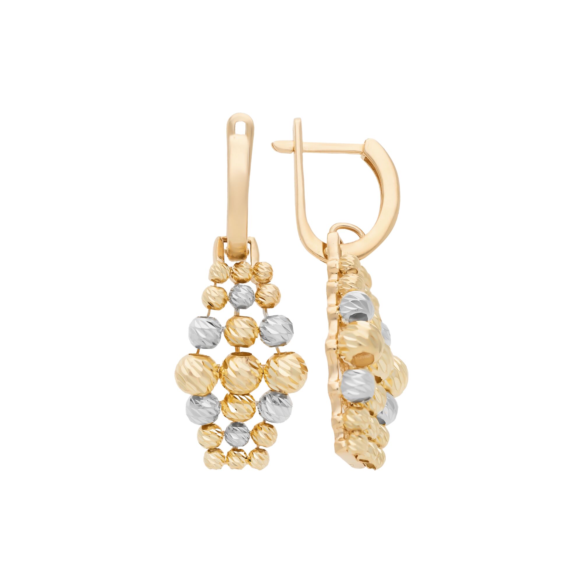 Серьги, золото, 585, 7.44г, 58014, изображение 2 | GoldMarket.kz