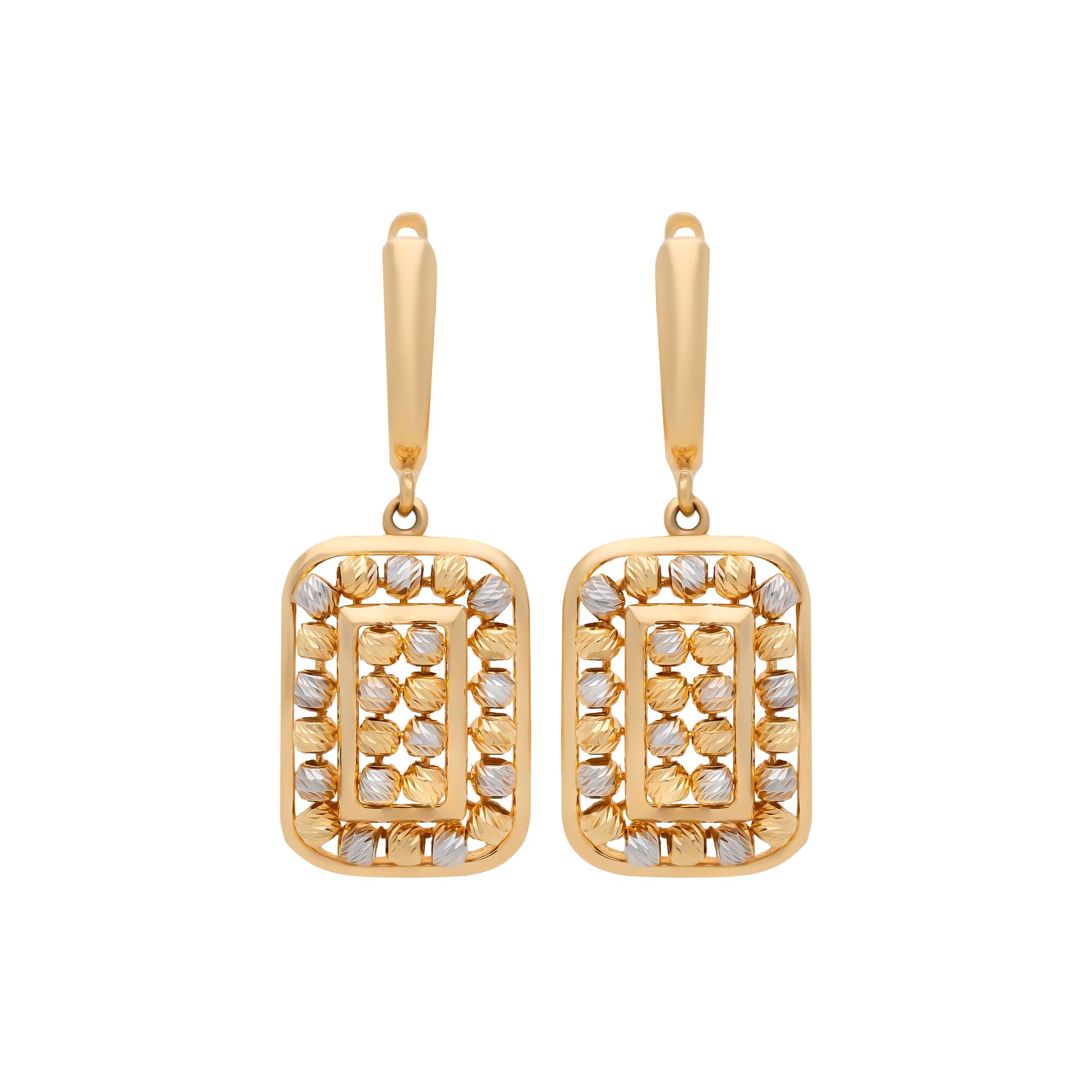 Серьги, золото, 585, 6.57г, 58060 | GoldMarket.kz