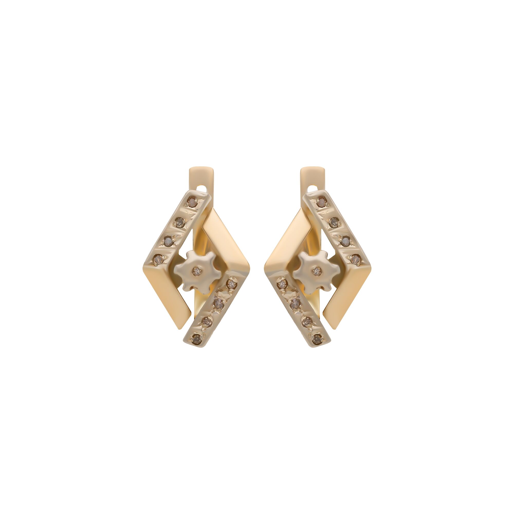 Серьги, золото, 585, 6.14г, 58068 | GoldMarket.kz