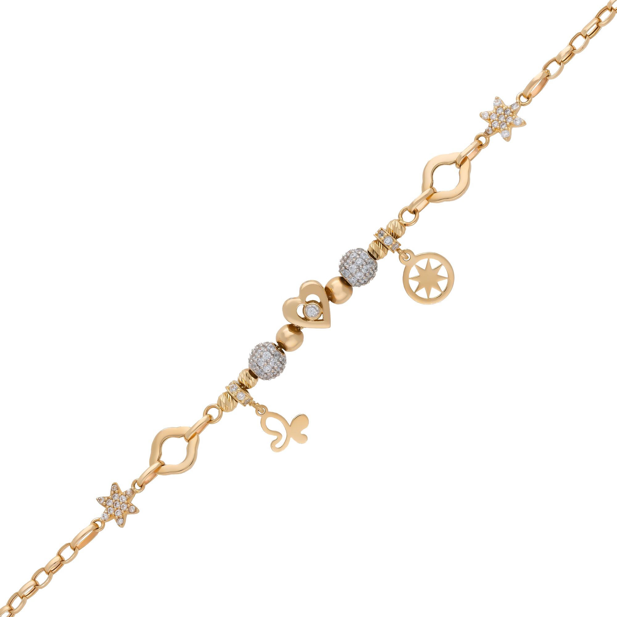 Браслет, золото, 585, 6.18г, 58083 | GoldMarket.kz