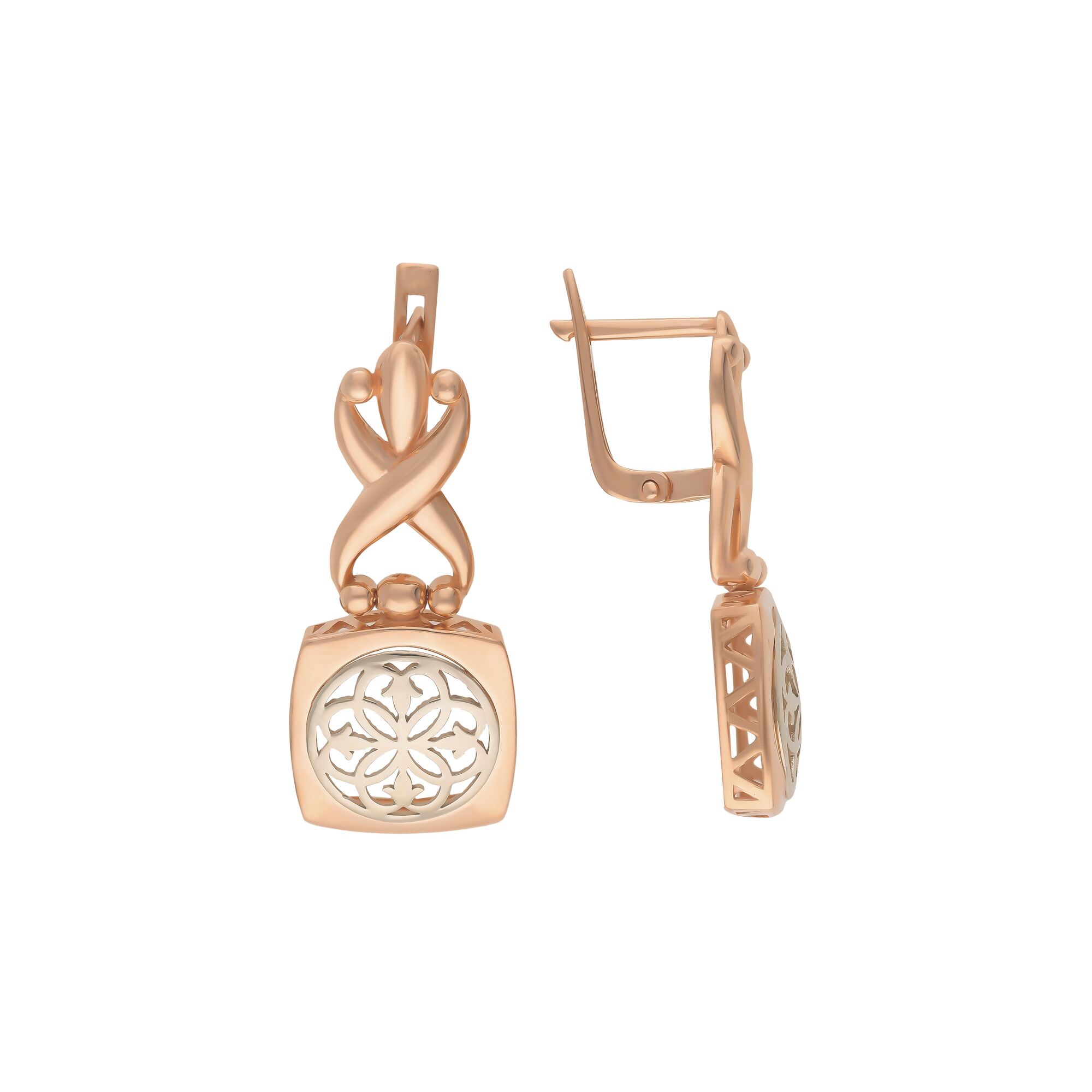 Серьги, золото, 585, 6.37г, 58089, изображение 2 | GoldMarket.kz