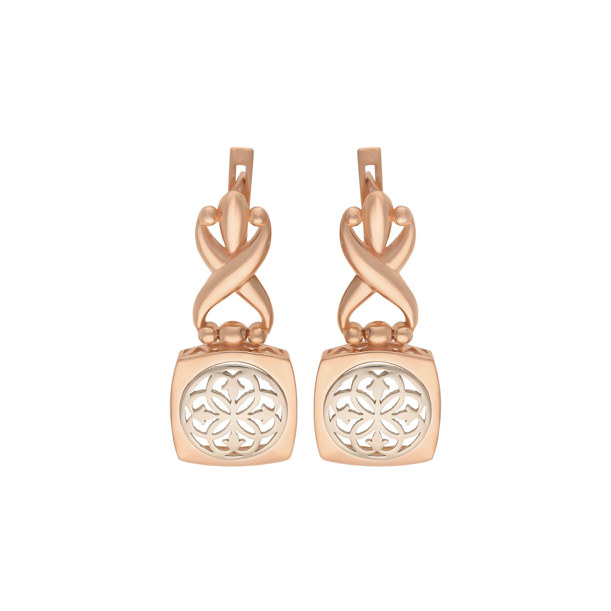 Серьги, золото, 585, 6.37г, 58089 | GoldMarket.kz