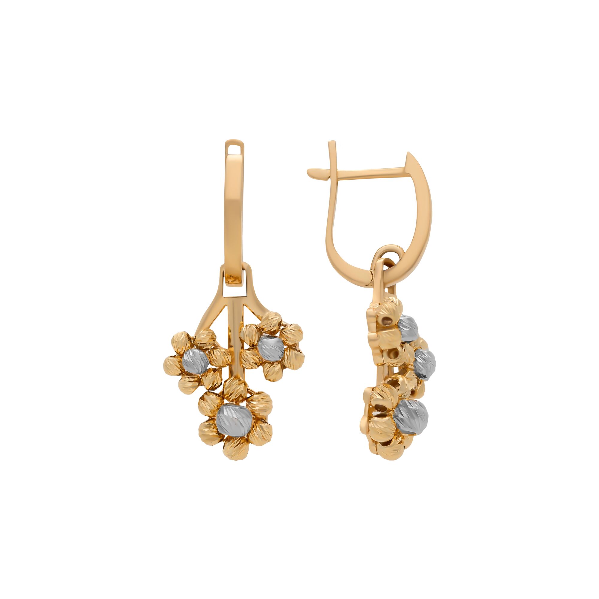 Серьги, золото, 585, 5.37г, 58171, изображение 2 | GoldMarket.kz