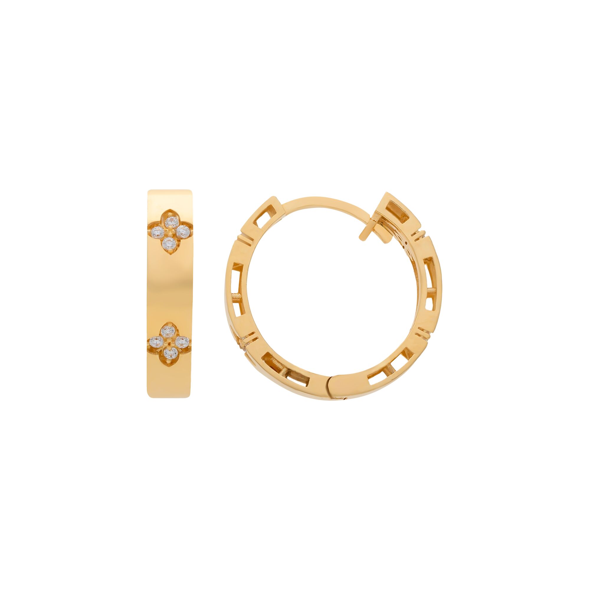 Серьги, золото, 750, 5.82г, 58210, изображение 2 | GoldMarket.kz