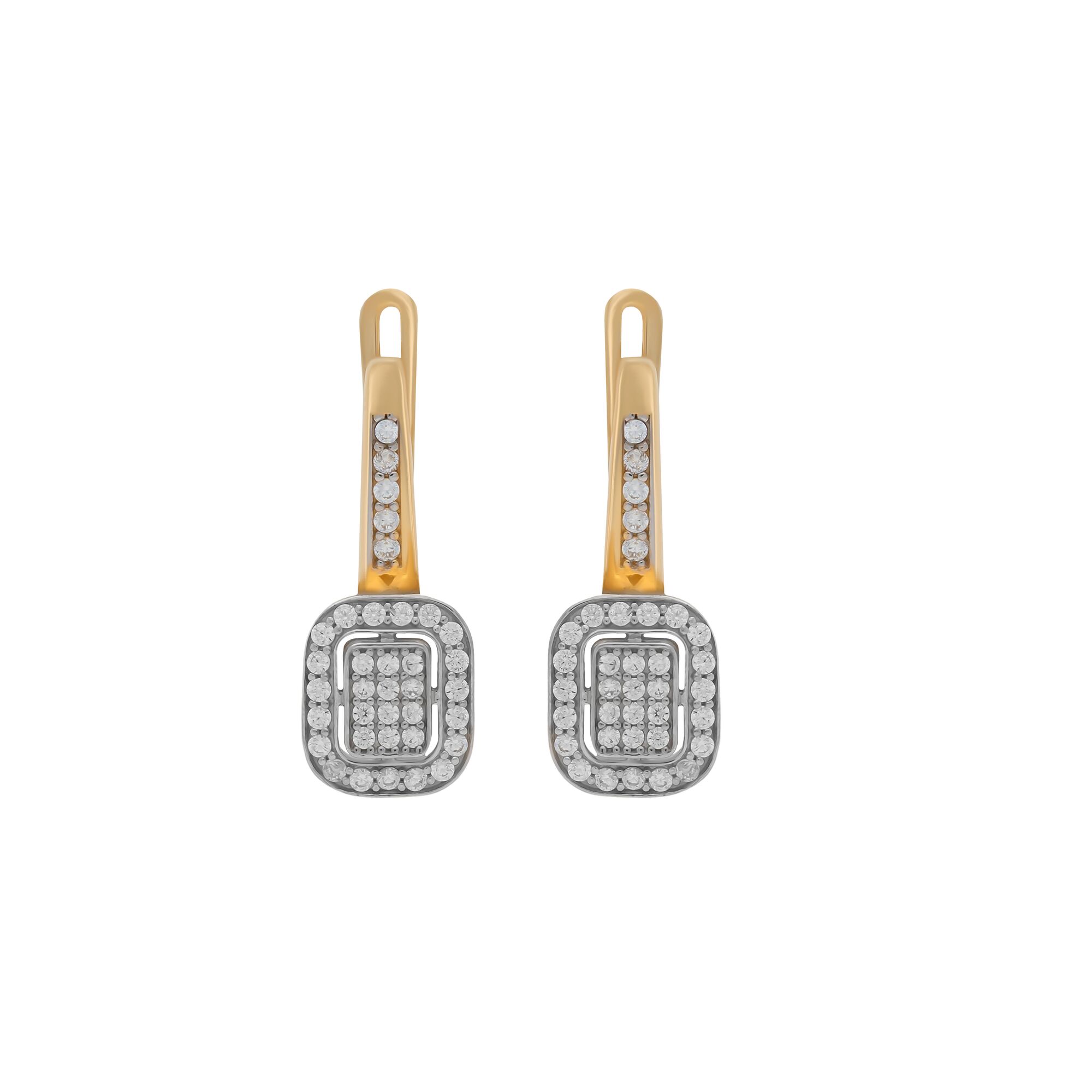 Серьги, золото, 585, 4.16г, 58228 | GoldMarket.kz