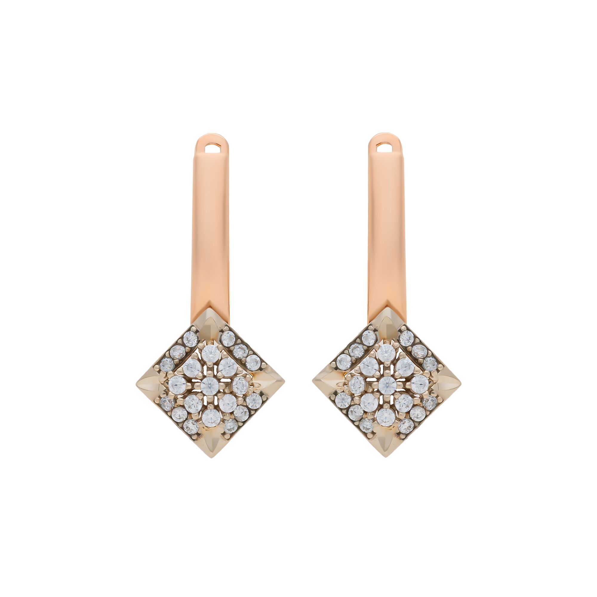Серьги, золото, 585, 4.1г, 58296 | GoldMarket.kz