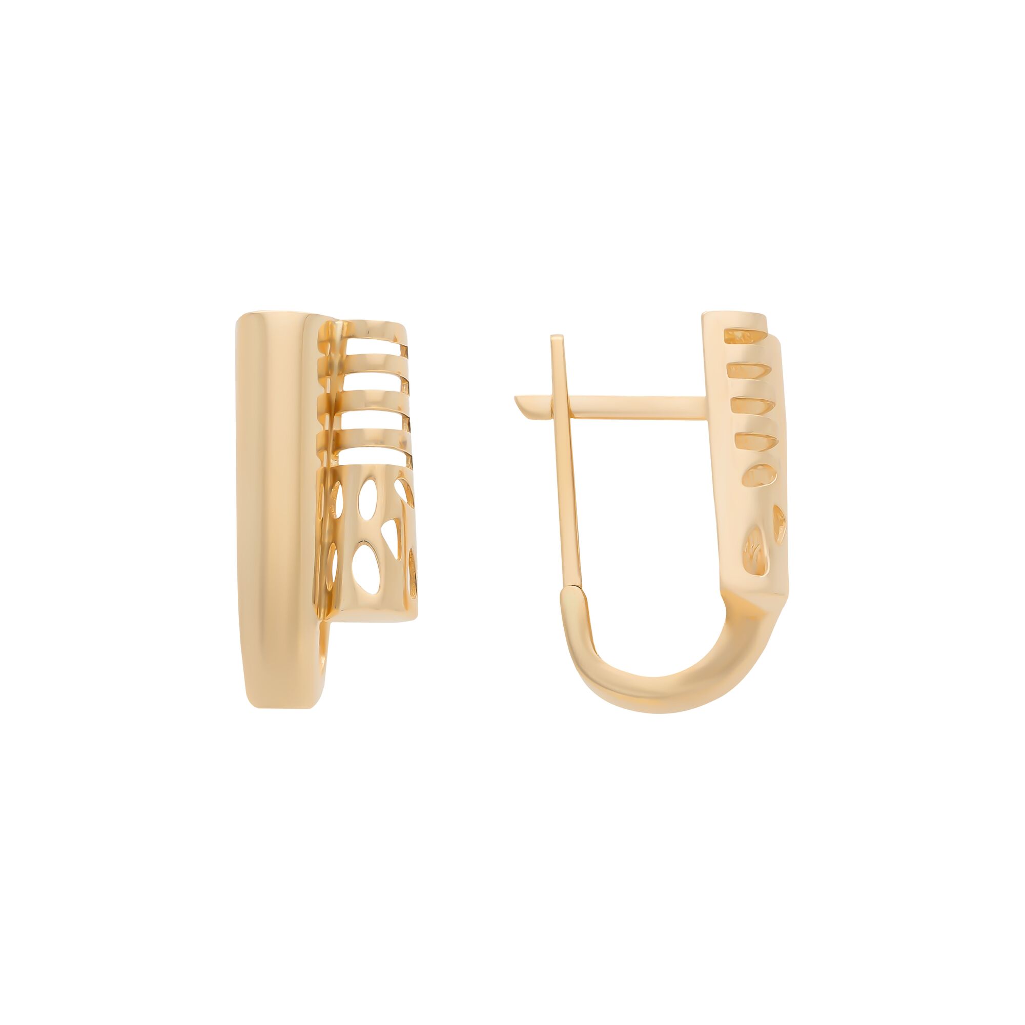 Серьги, золото, 585, 6г, 58308, изображение 2 | GoldMarket.kz