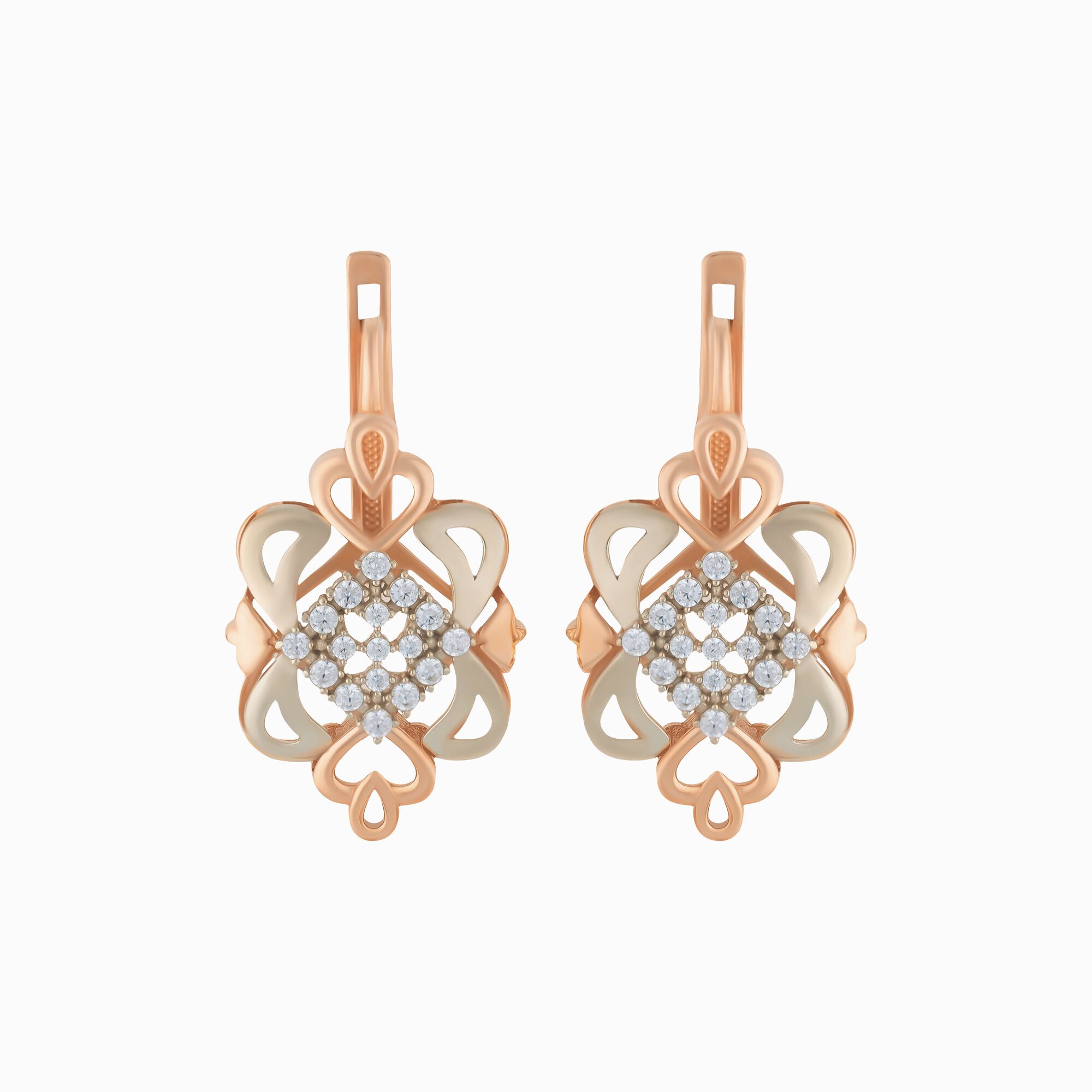 Серьги, золото, 585, 7.21г, 58340 | GoldMarket.kz