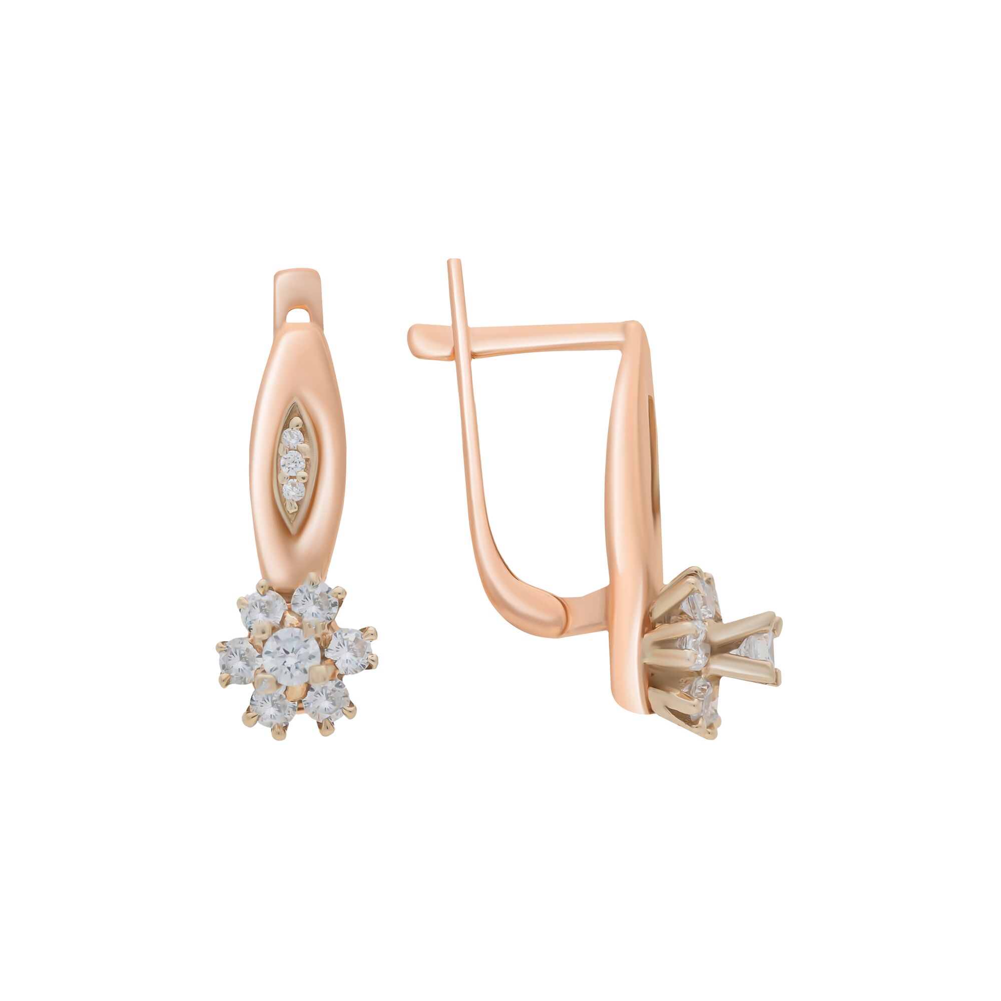 Серьги, золото, 585, 4.48г, 58399, изображение 2 | GoldMarket.kz