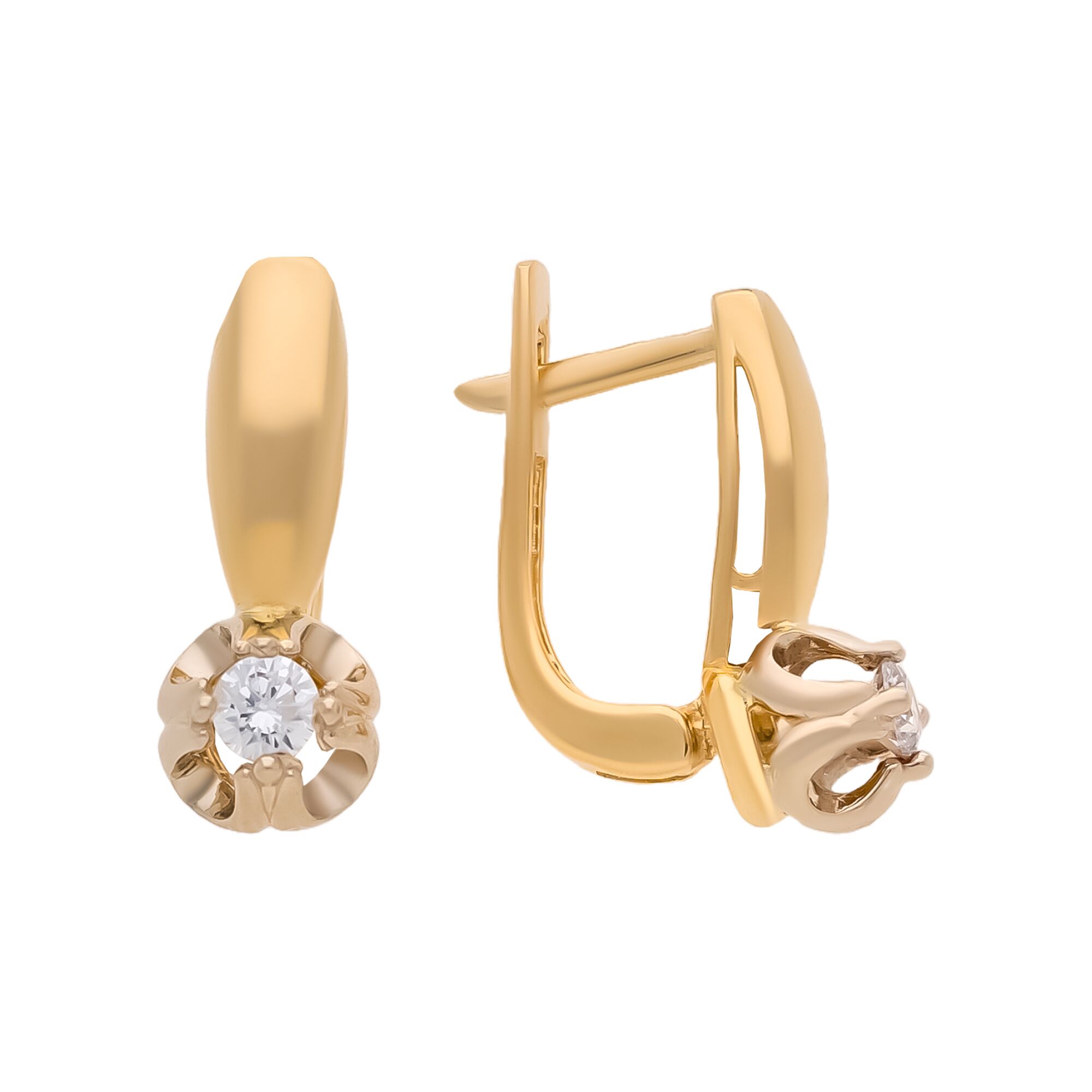 Серьги, золото, 585, 5.26г, 58599, изображение 2 | GoldMarket.kz