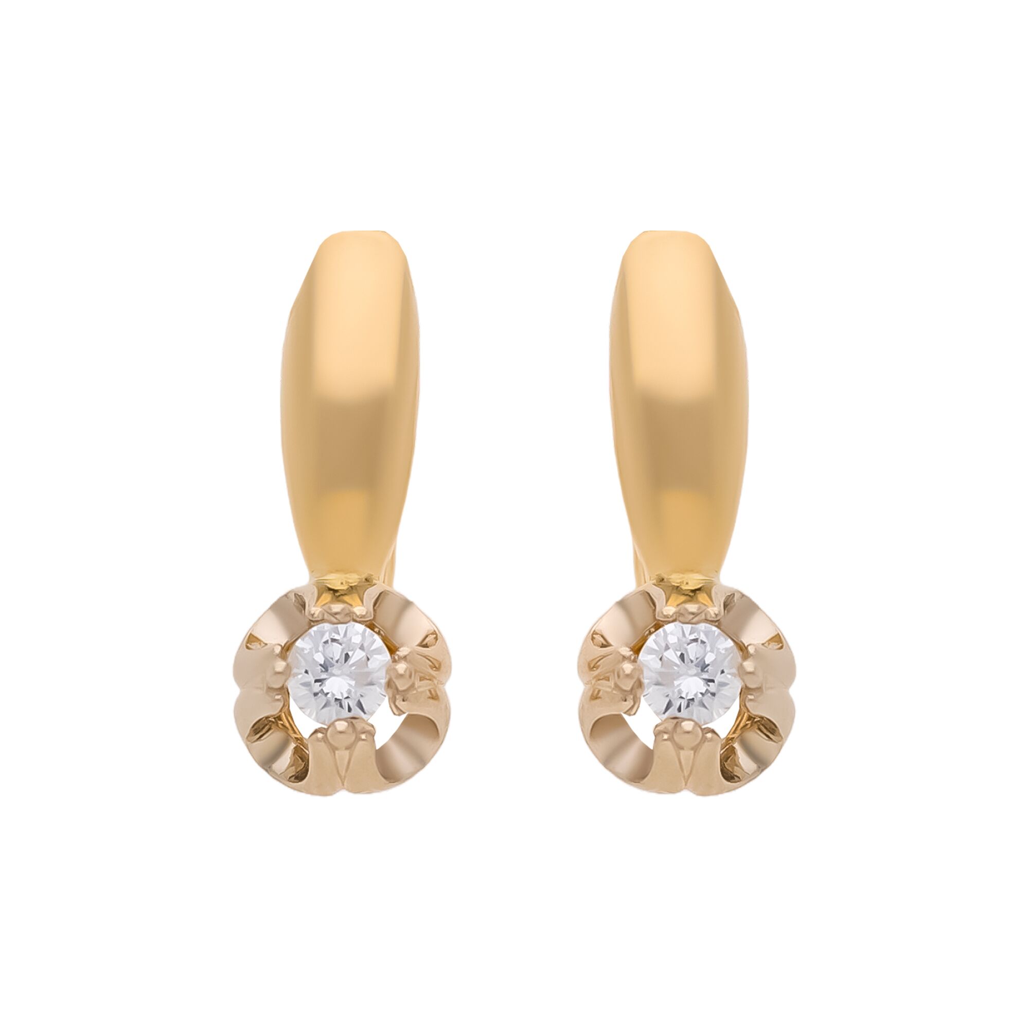 Серьги, золото, 585, 5.26г, 58599 | GoldMarket.kz