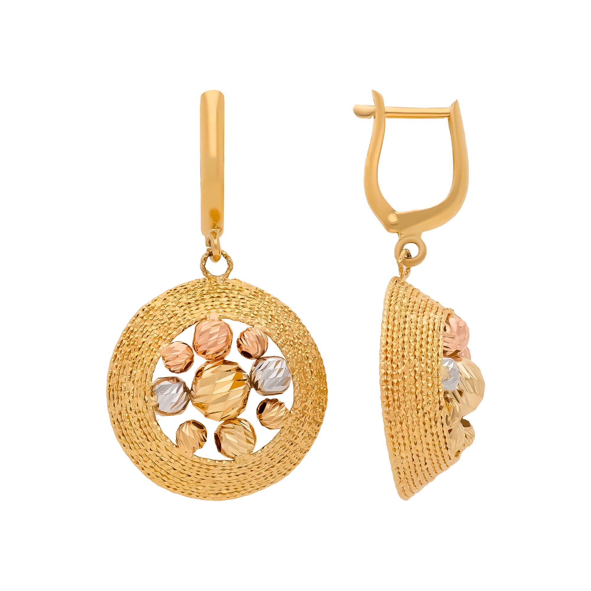 Серьги, золото, 585, 6.42г, 58608, изображение 2 | GoldMarket.kz