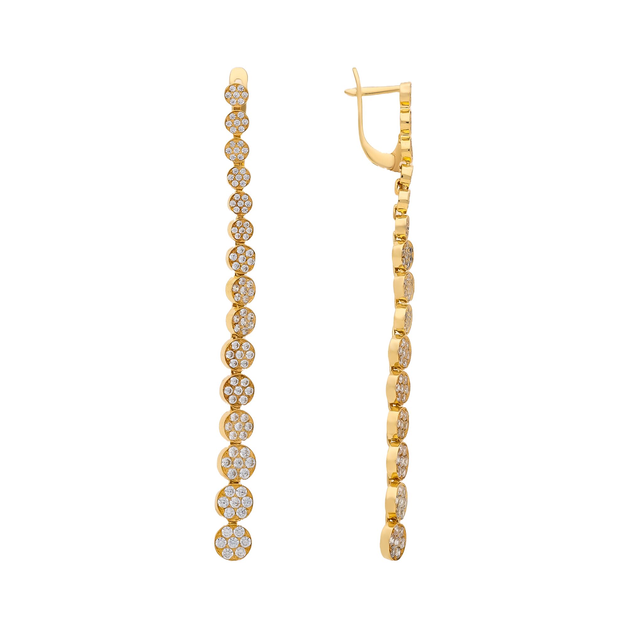 Серьги, золото, 585, 8.05г, 58639, изображение 2 | GoldMarket.kz