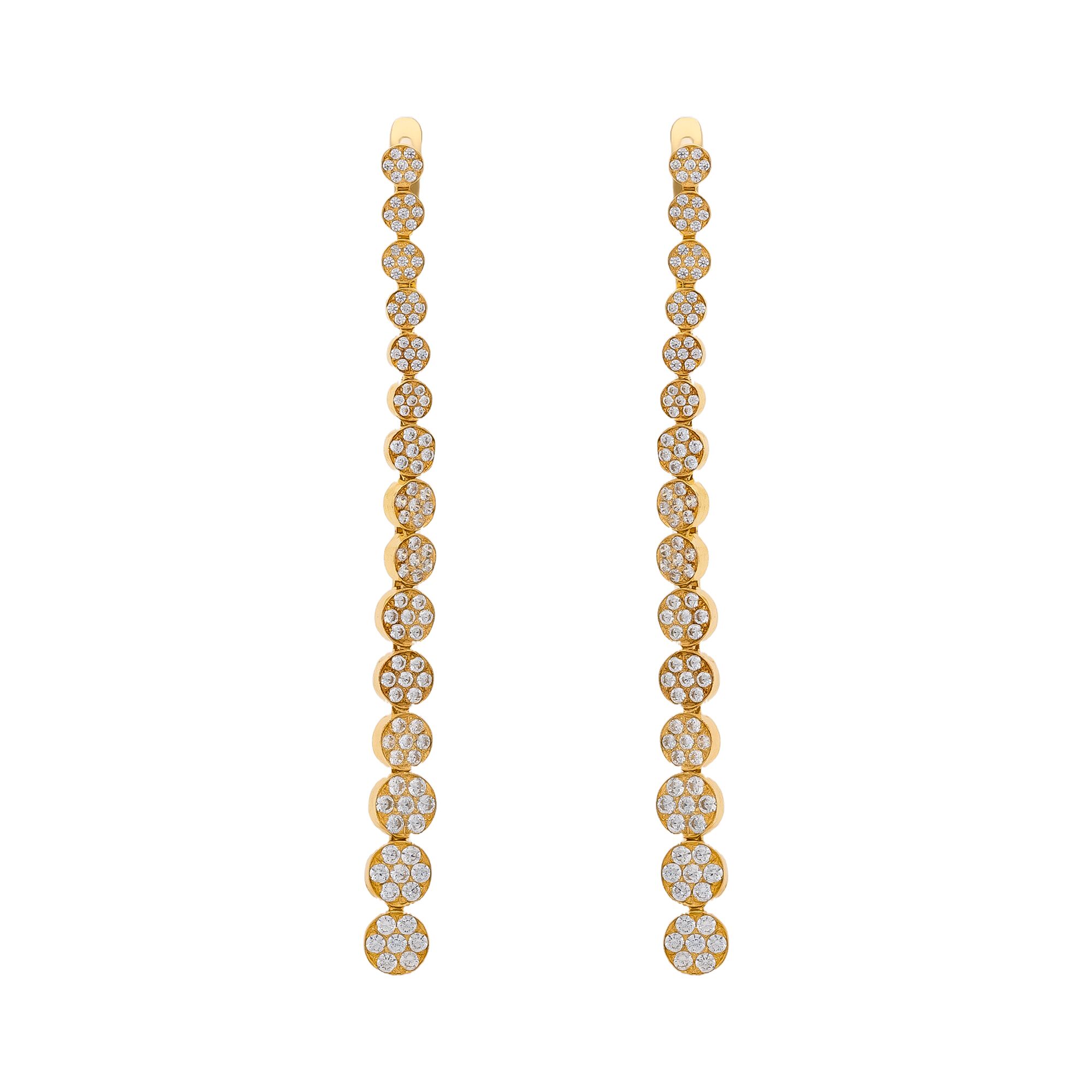 Серьги, золото, 585, 8.05г, 58639 | GoldMarket.kz