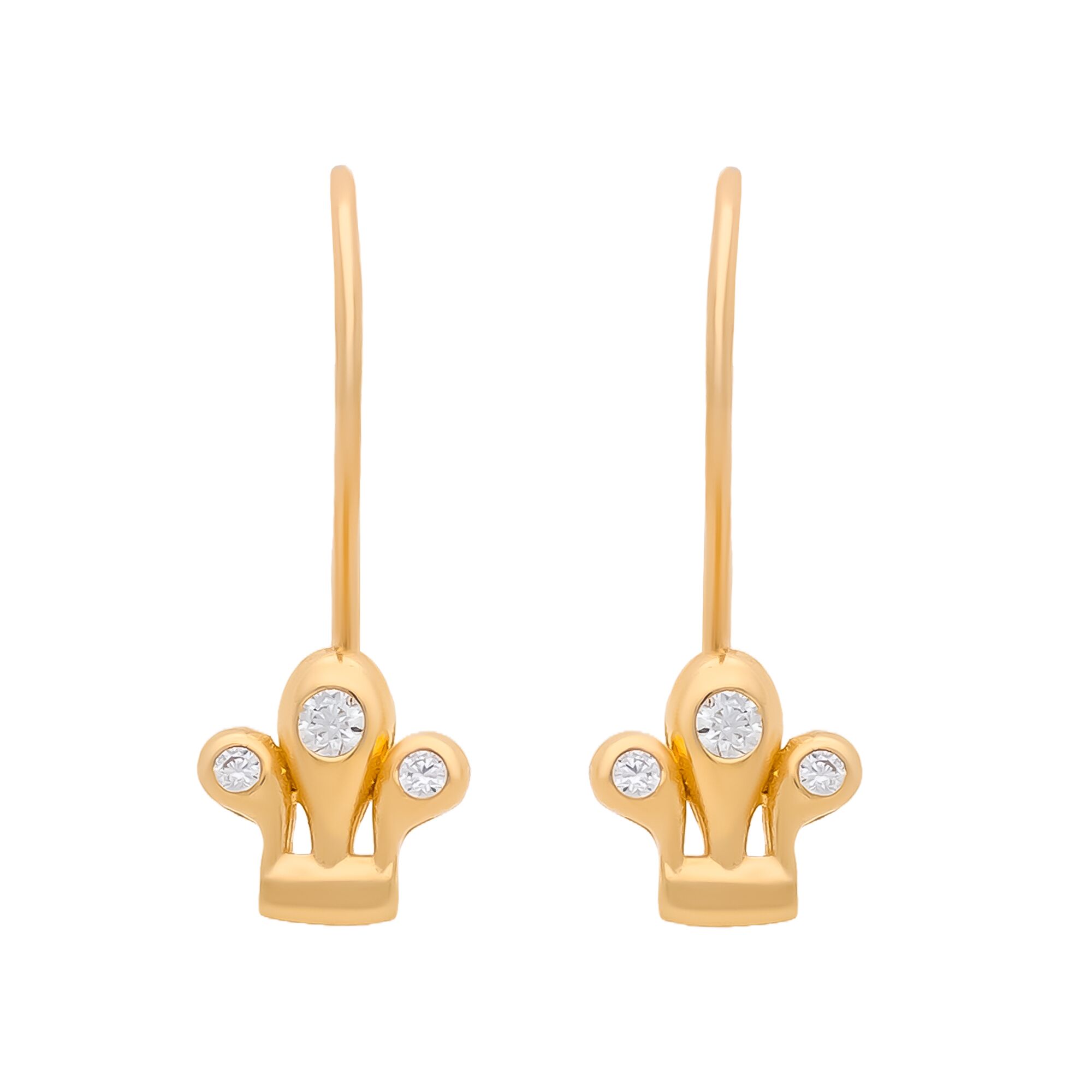 Серьги, золото, 585, 1.04г, 58813 | GoldMarket.kz
