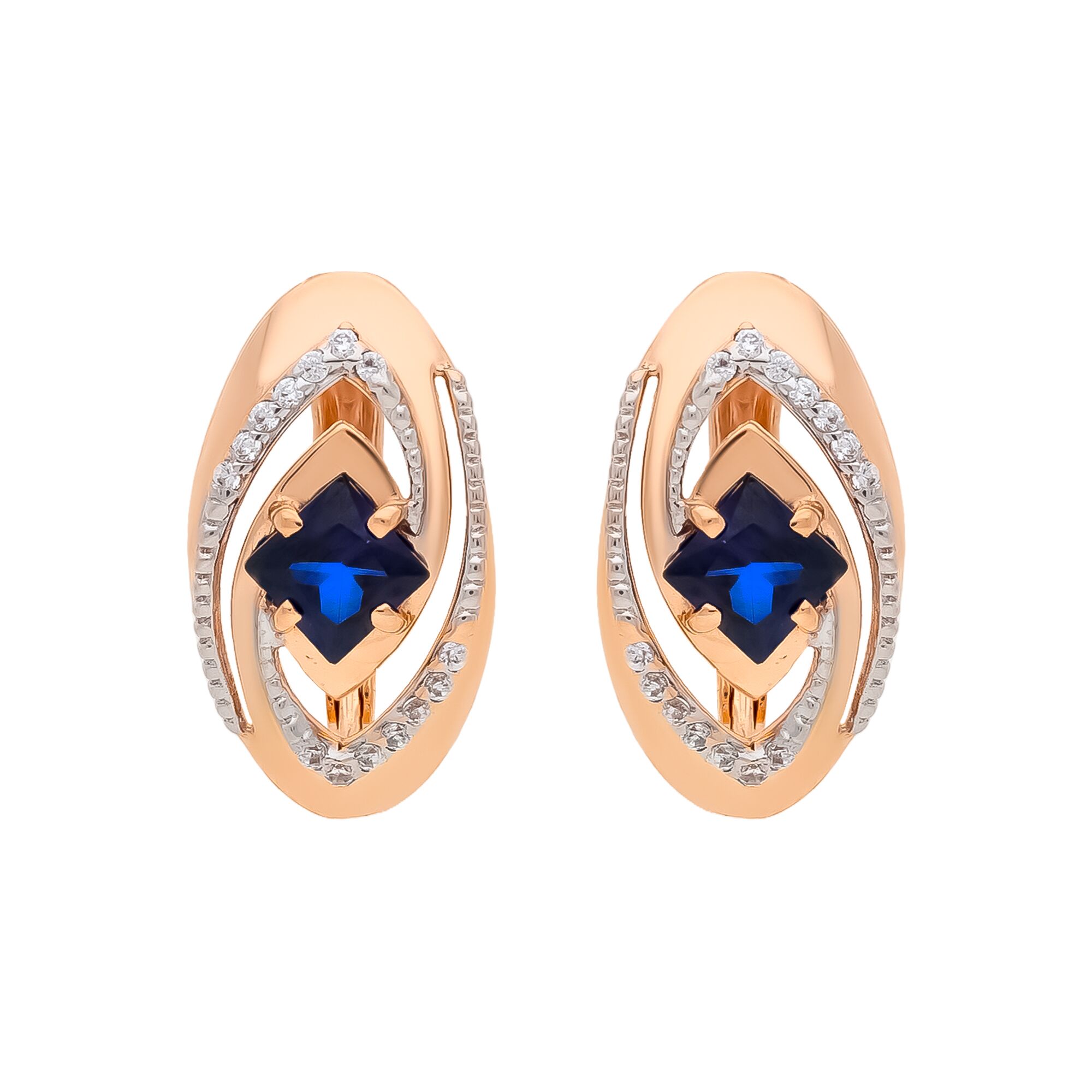 Серьги, золото, 585, 3.5г, 58827 | GoldMarket.kz