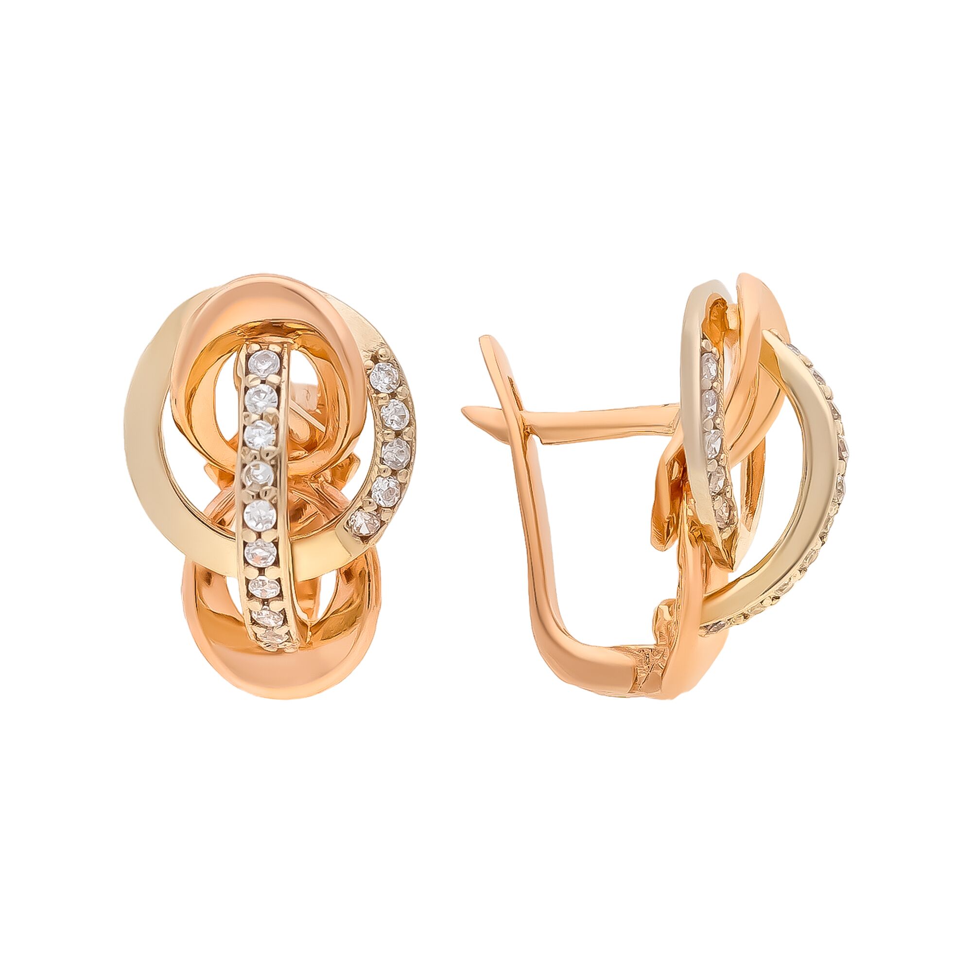 Серьги, золото, 585, 4.41г, 58828, изображение 2 | GoldMarket.kz