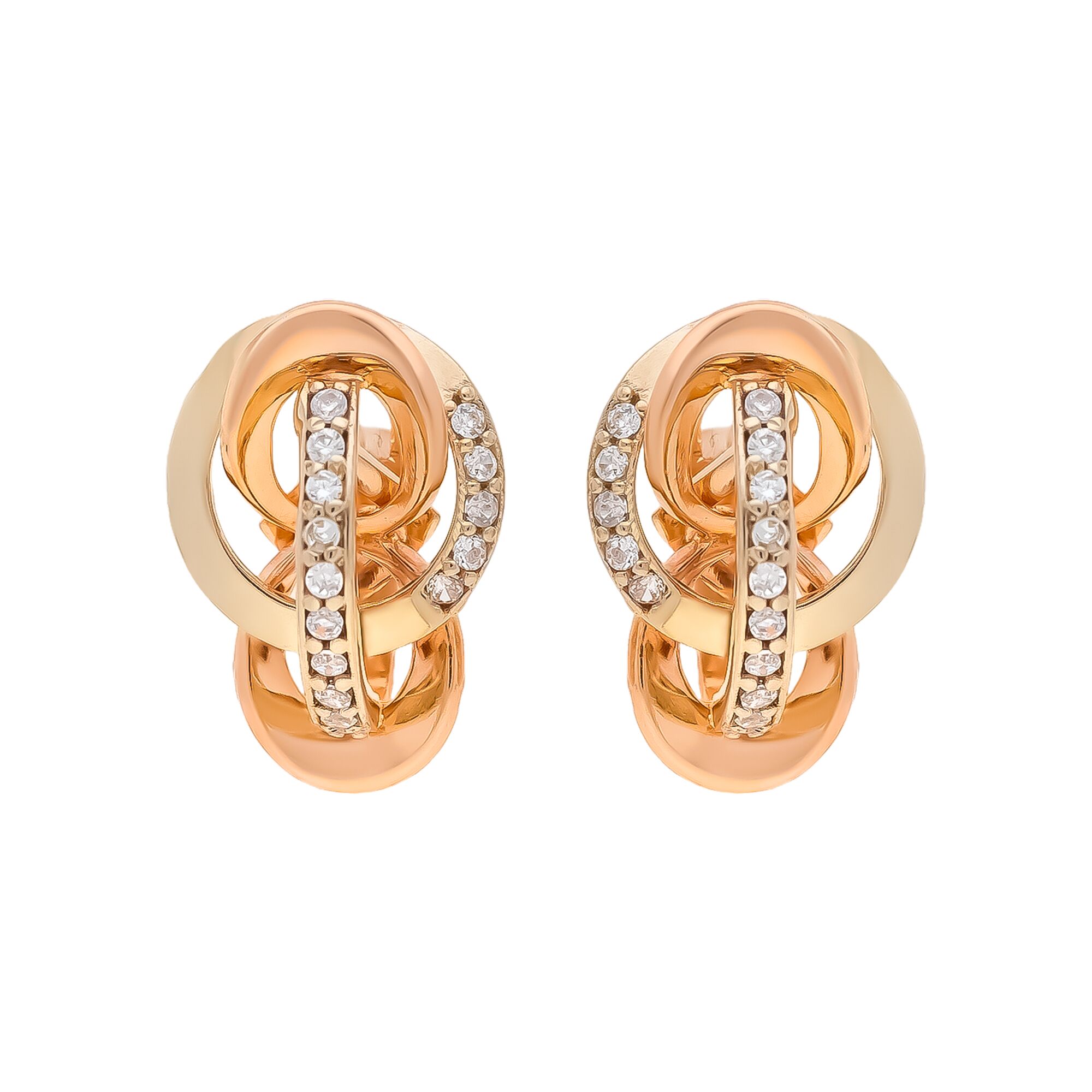 Серьги, золото, 585, 4.41г, 58828 | GoldMarket.kz