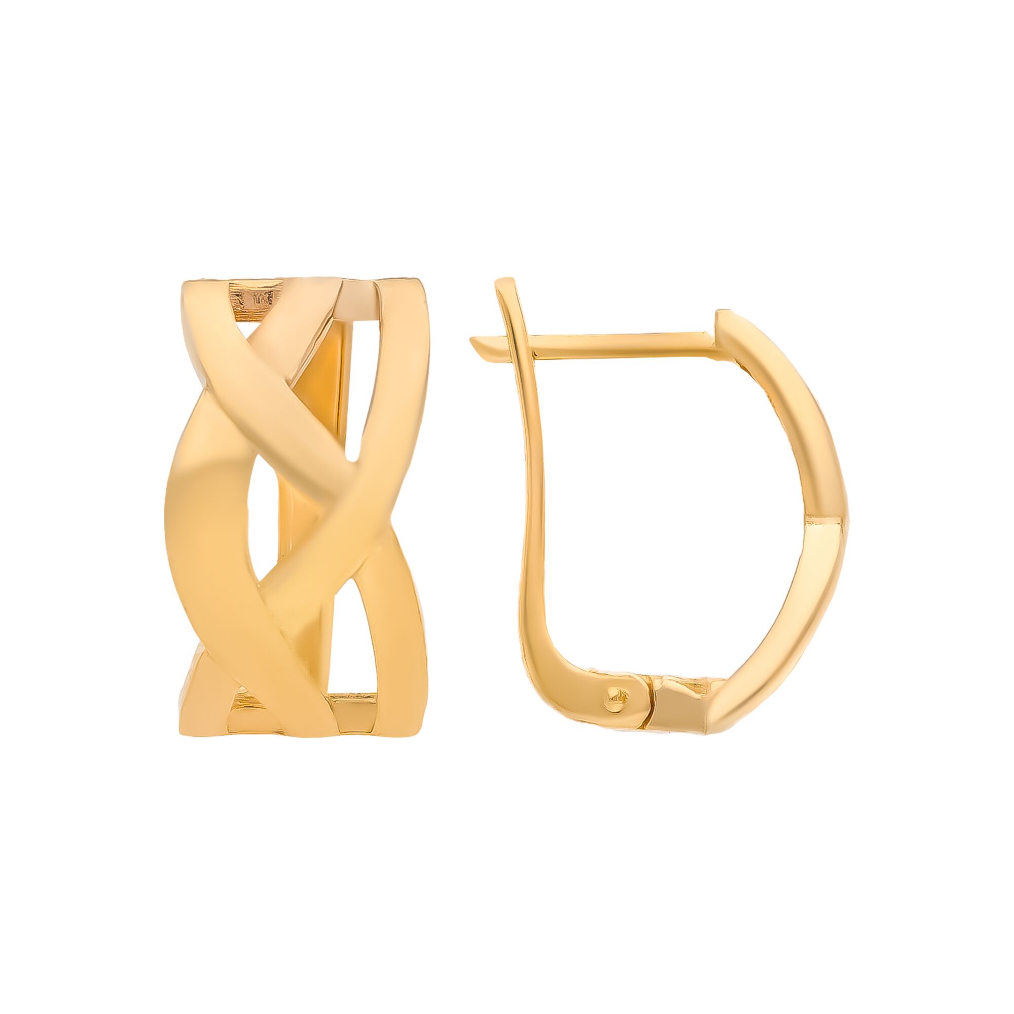 Серьги, золото, 585, 4.29г, 58863, изображение 2 | GoldMarket.kz