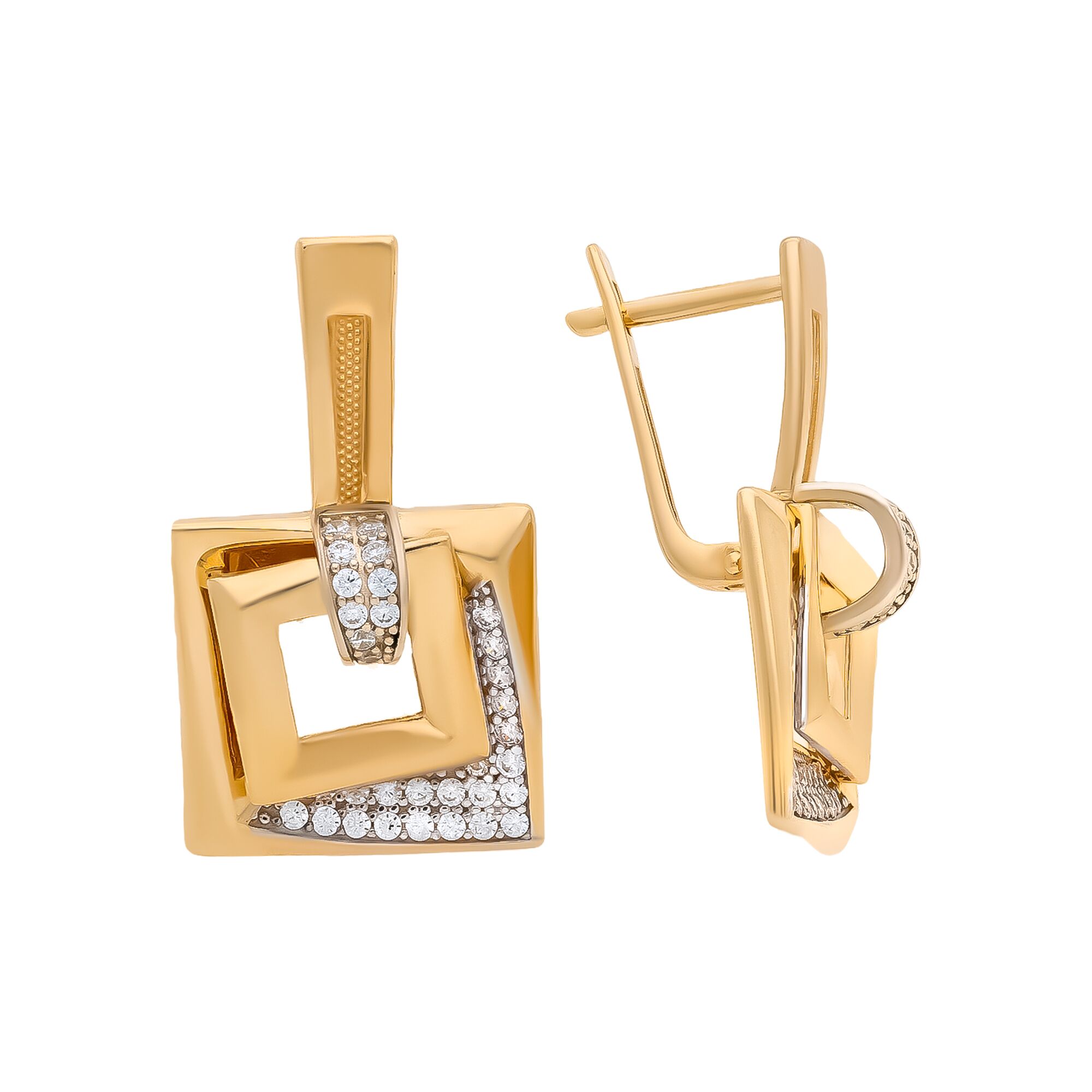 Серьги, золото, 585, 6.76г, 58892, изображение 2 | GoldMarket.kz