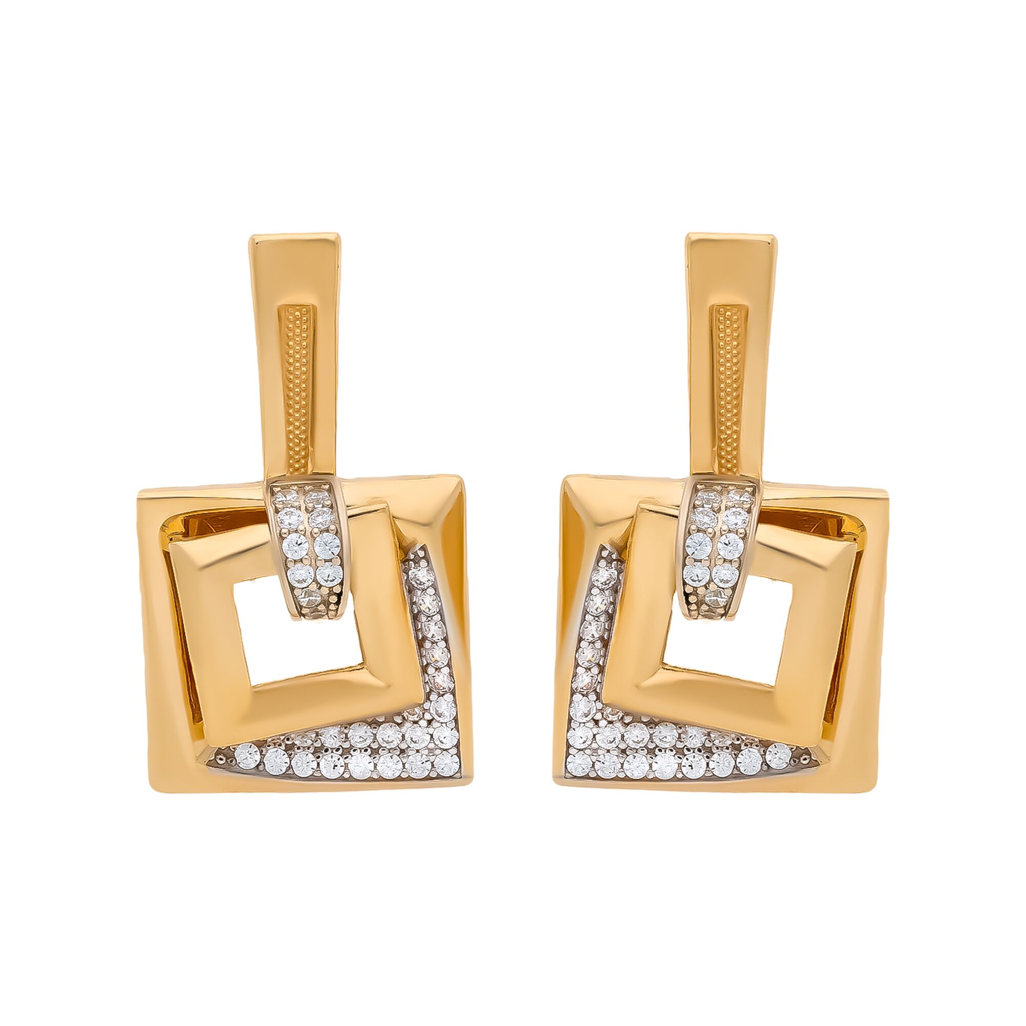 Серьги, золото, 585, 6.76г, 58892 | GoldMarket.kz