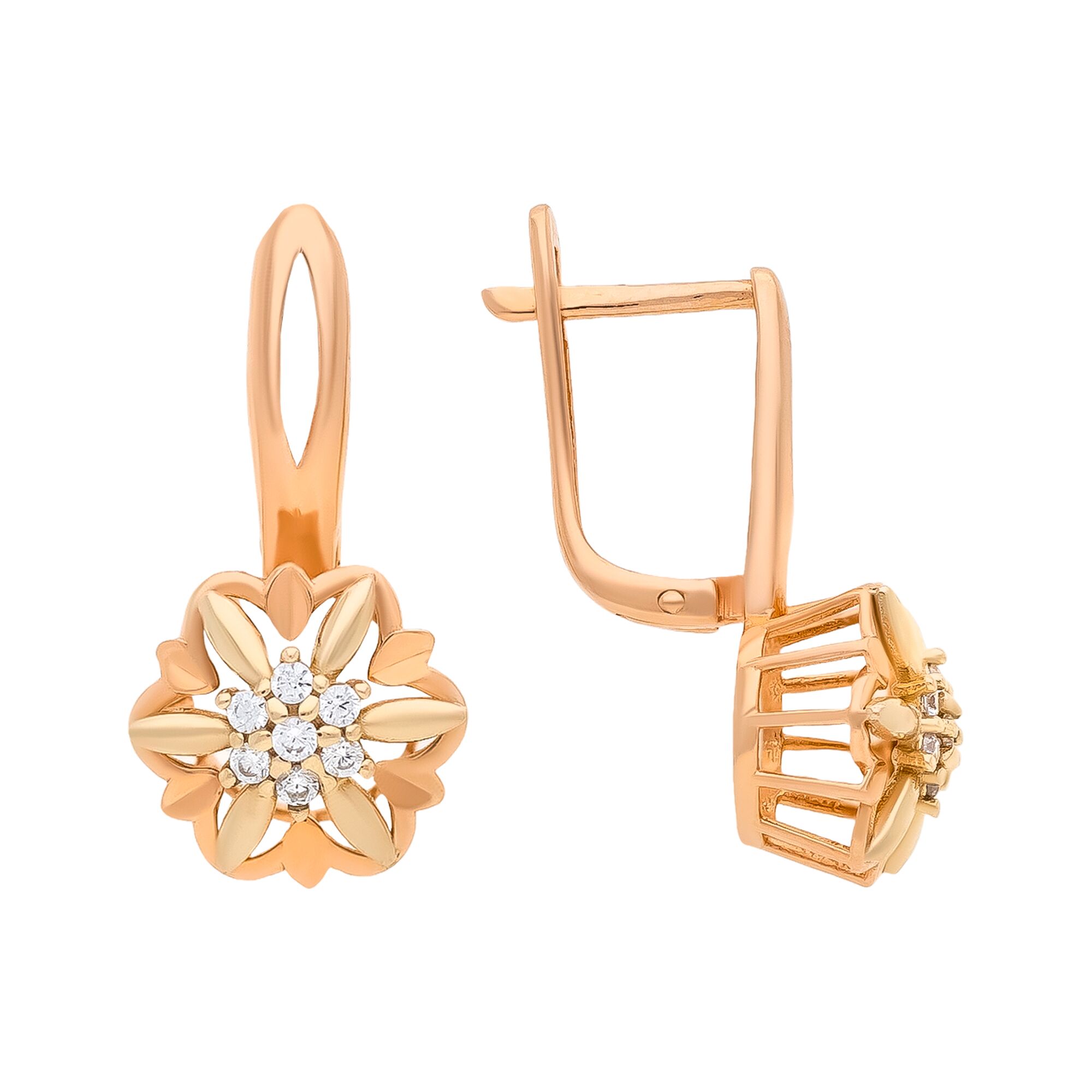 Серьги, золото, 585, 3.43г, 58923, изображение 2 | GoldMarket.kz