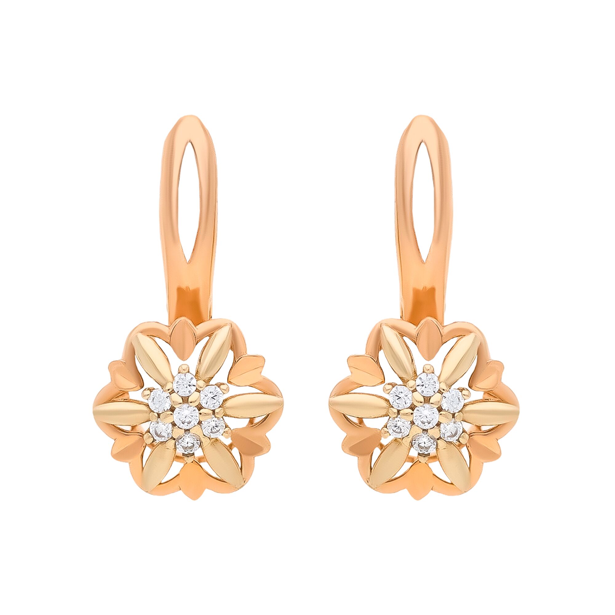 Серьги, золото, 585, 3.43г, 58923 | GoldMarket.kz