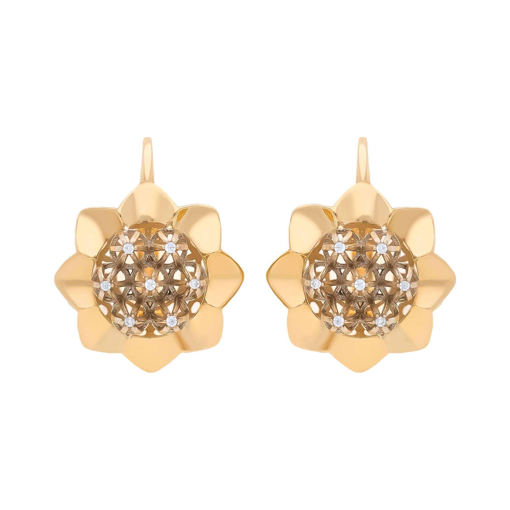 Серьги, золото, 585, 6.53г, 58930 | GoldMarket.kz