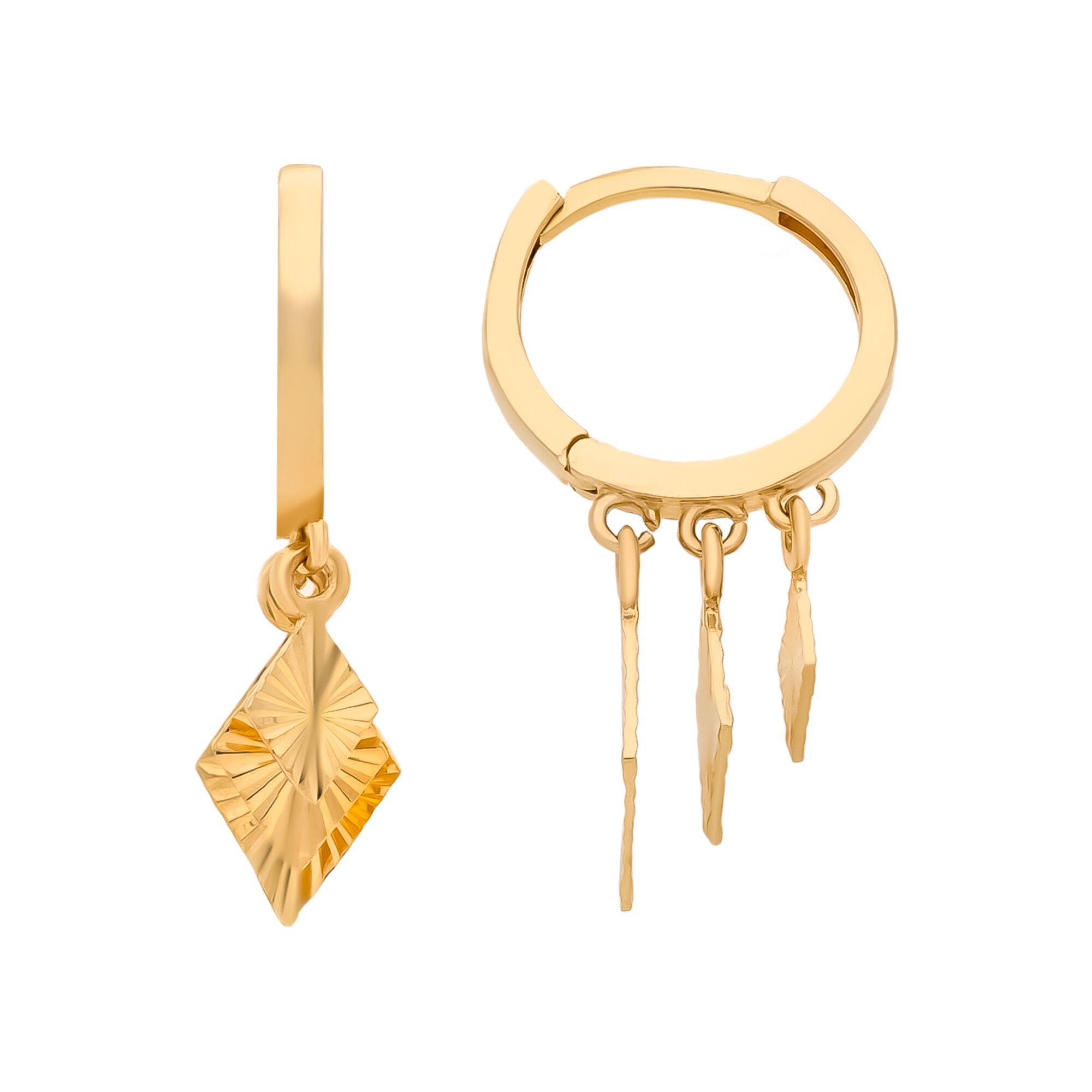 Серьги, золото, 585, 2.4г, 59063, изображение 2 | GoldMarket.kz