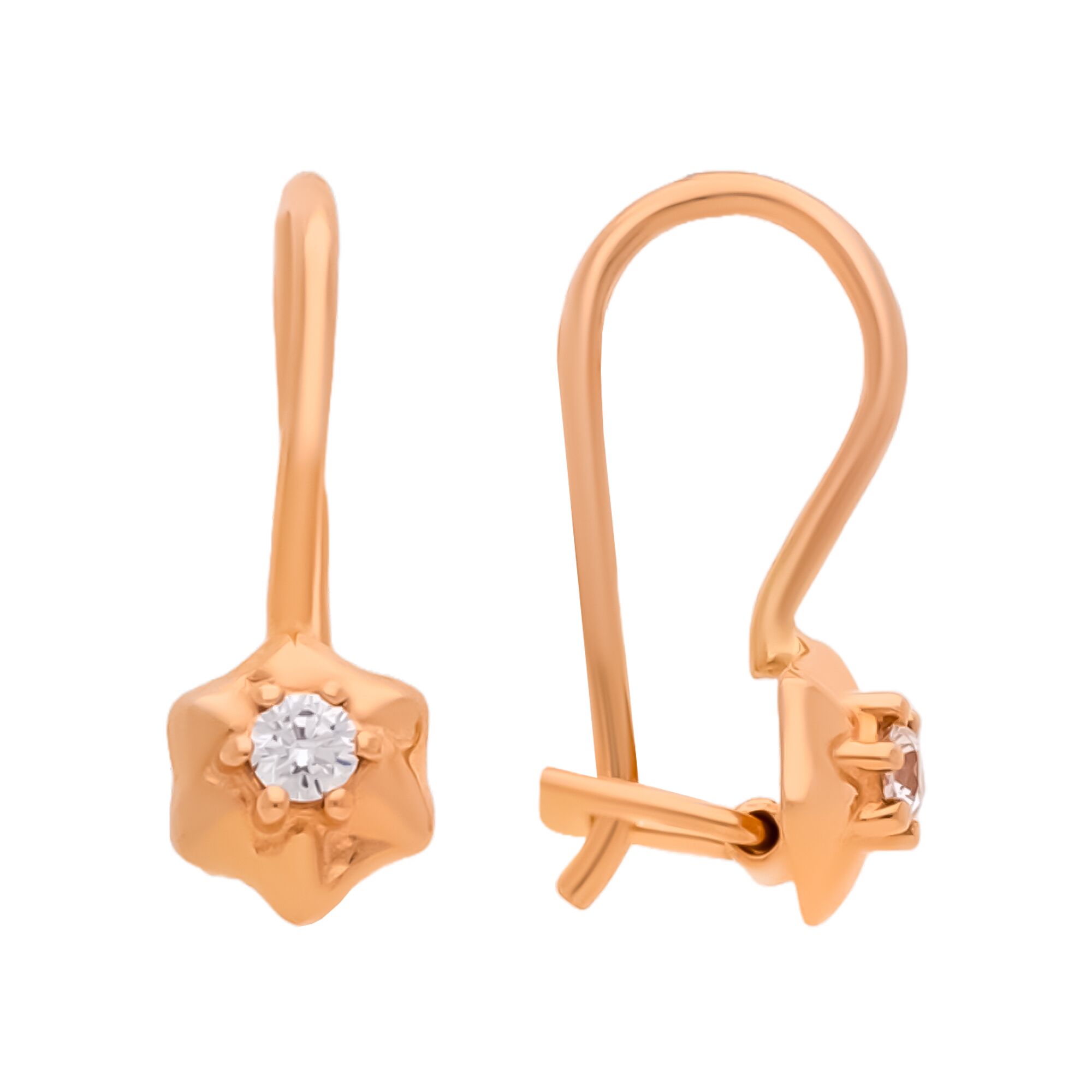 Серьги, золото, 585, 1.04г, 59065, изображение 2 | GoldMarket.kz