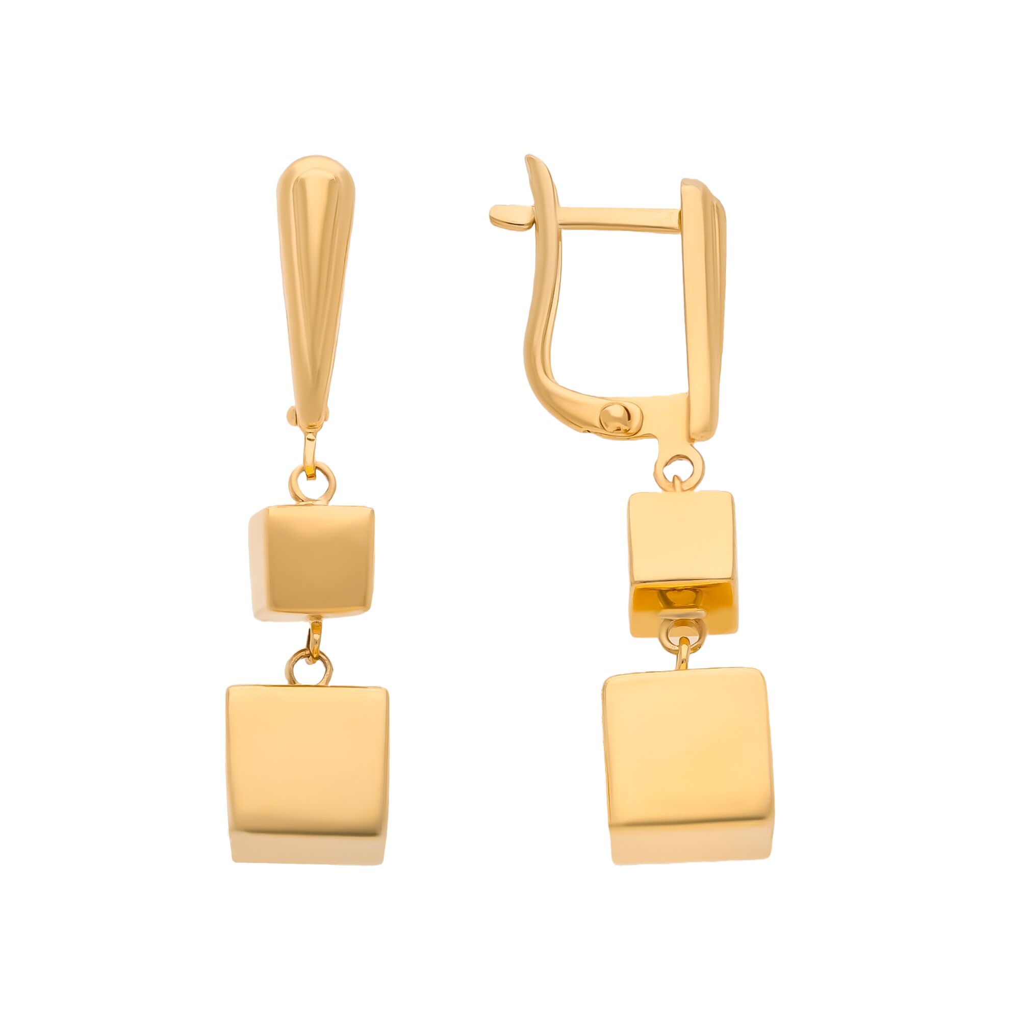 Серьги, золото, 585, 5.8, 59138, изображение 2 | GoldMarket.kz