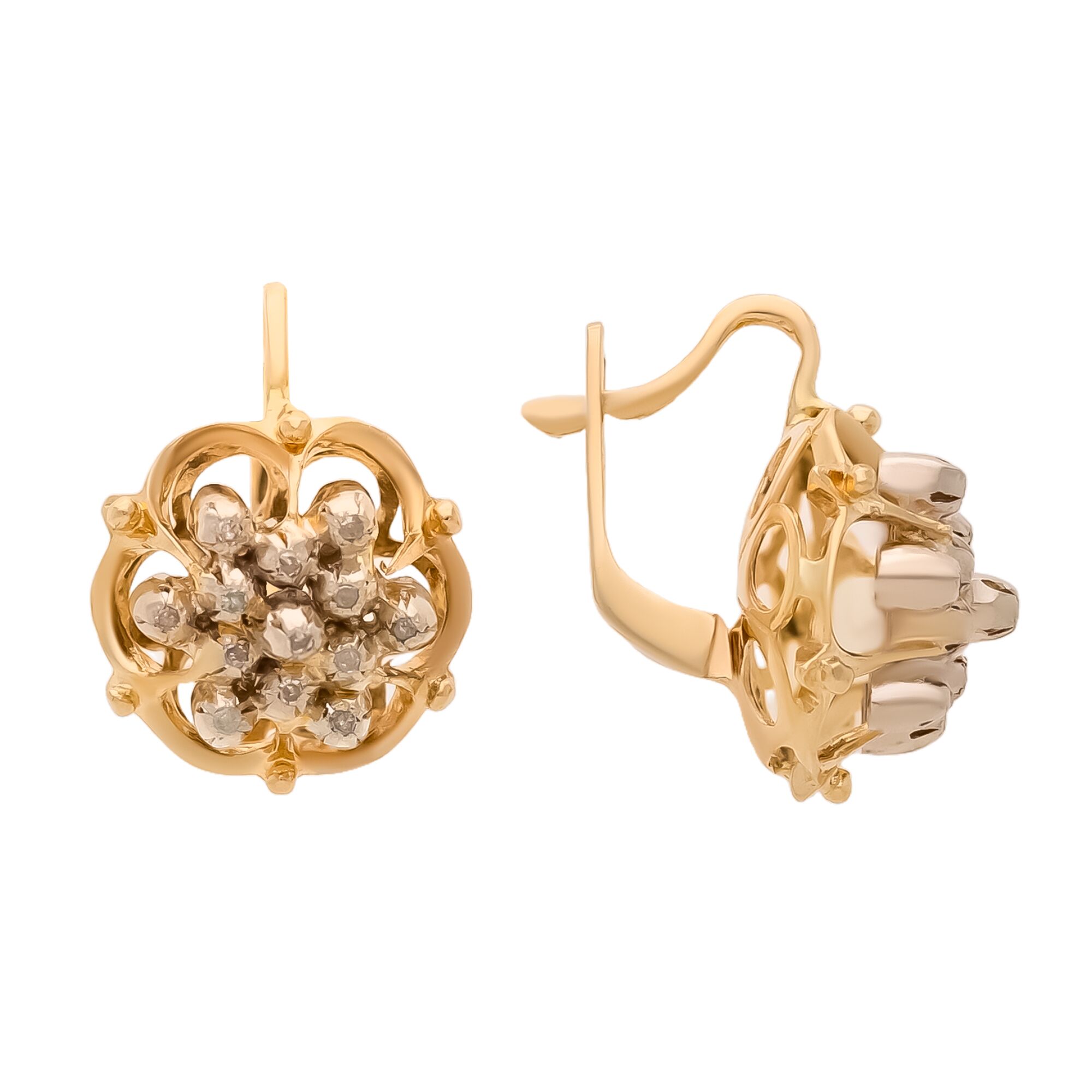 Серьги, золото, 585, 6.93г, 59190, изображение 2 | GoldMarket.kz