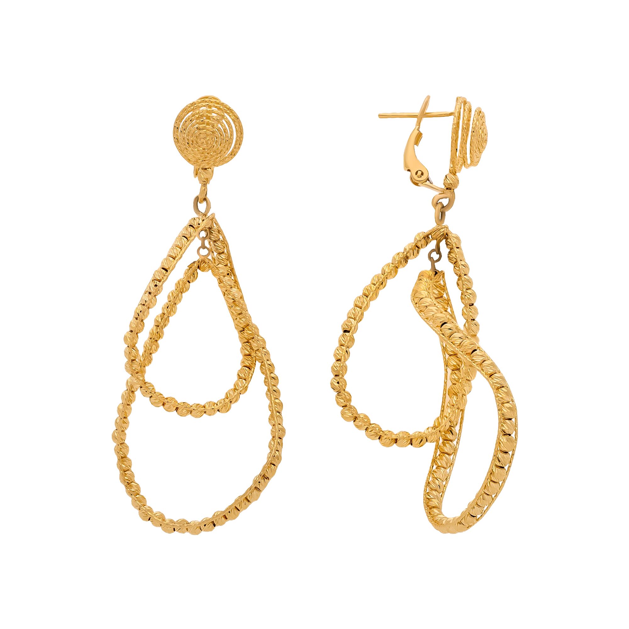 Серьги, золото, 585, 10.51г, 59191, изображение 2 | GoldMarket.kz