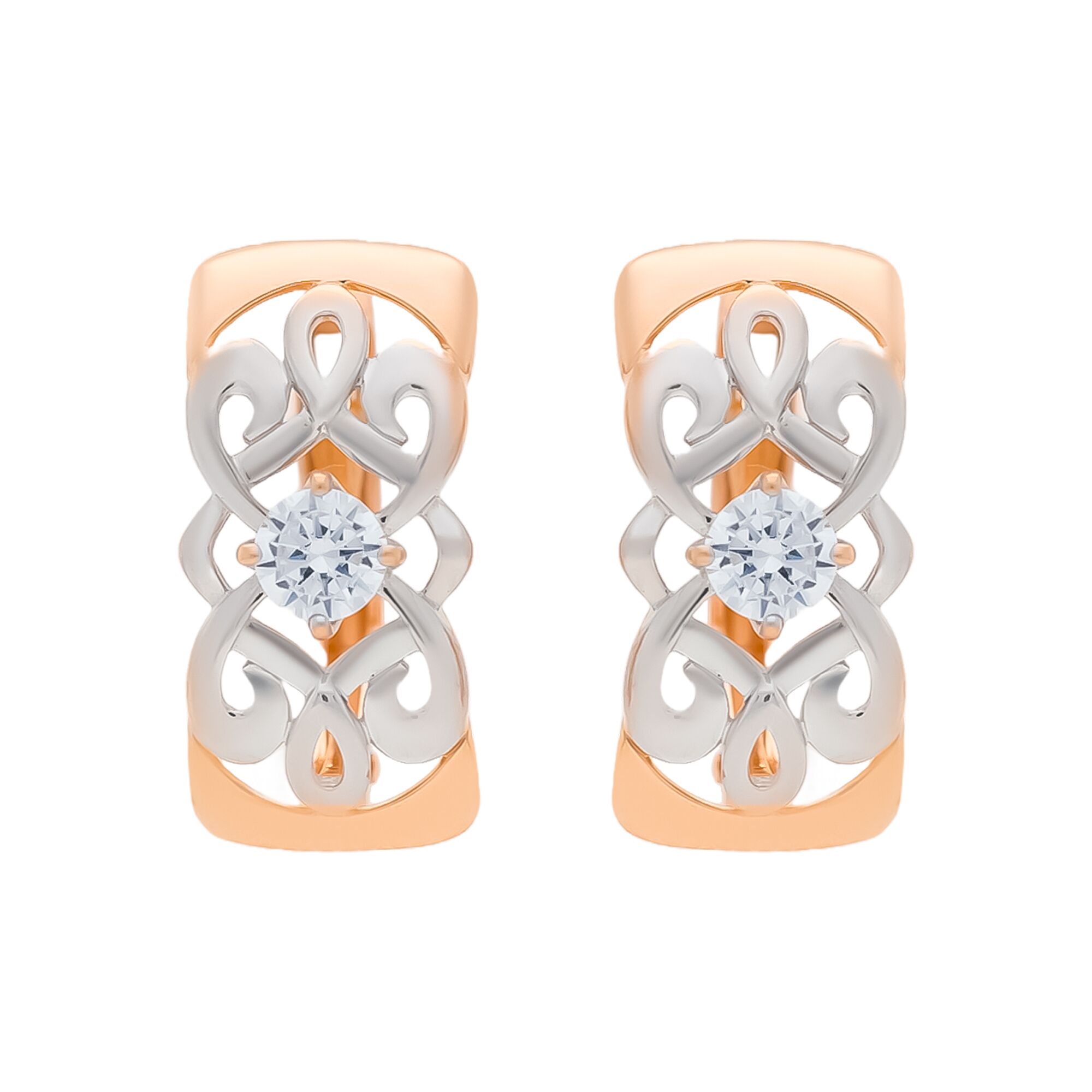 Серьги, золото, 585, 3.1г, 58406 | GoldMarket.kz