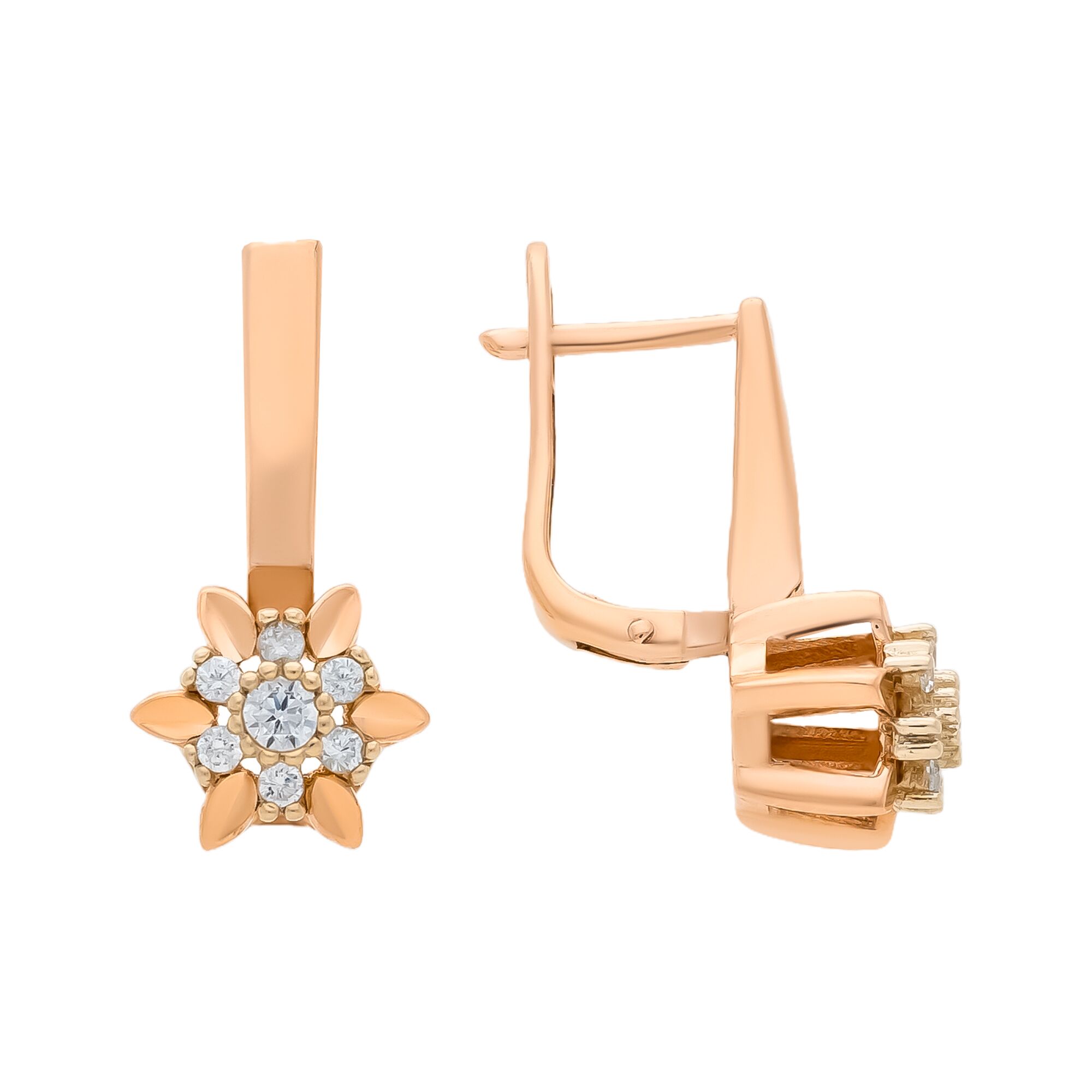 Серьги, золото, 585, 4.31г, 58415, изображение 2 | GoldMarket.kz