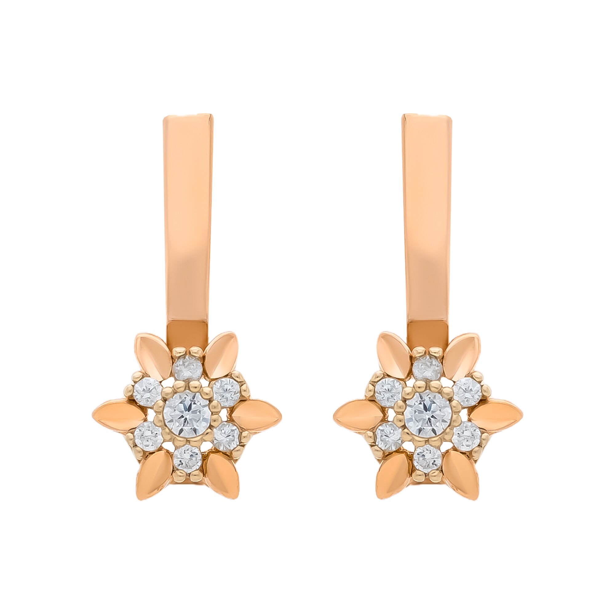 Серьги, золото, 585, 4.31г, 58415 | GoldMarket.kz