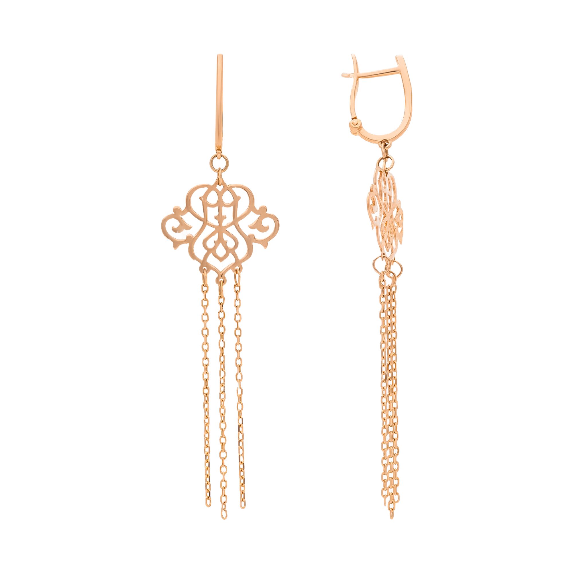 Серьги, золото, 585, 3.86г, 58422, изображение 2 | GoldMarket.kz