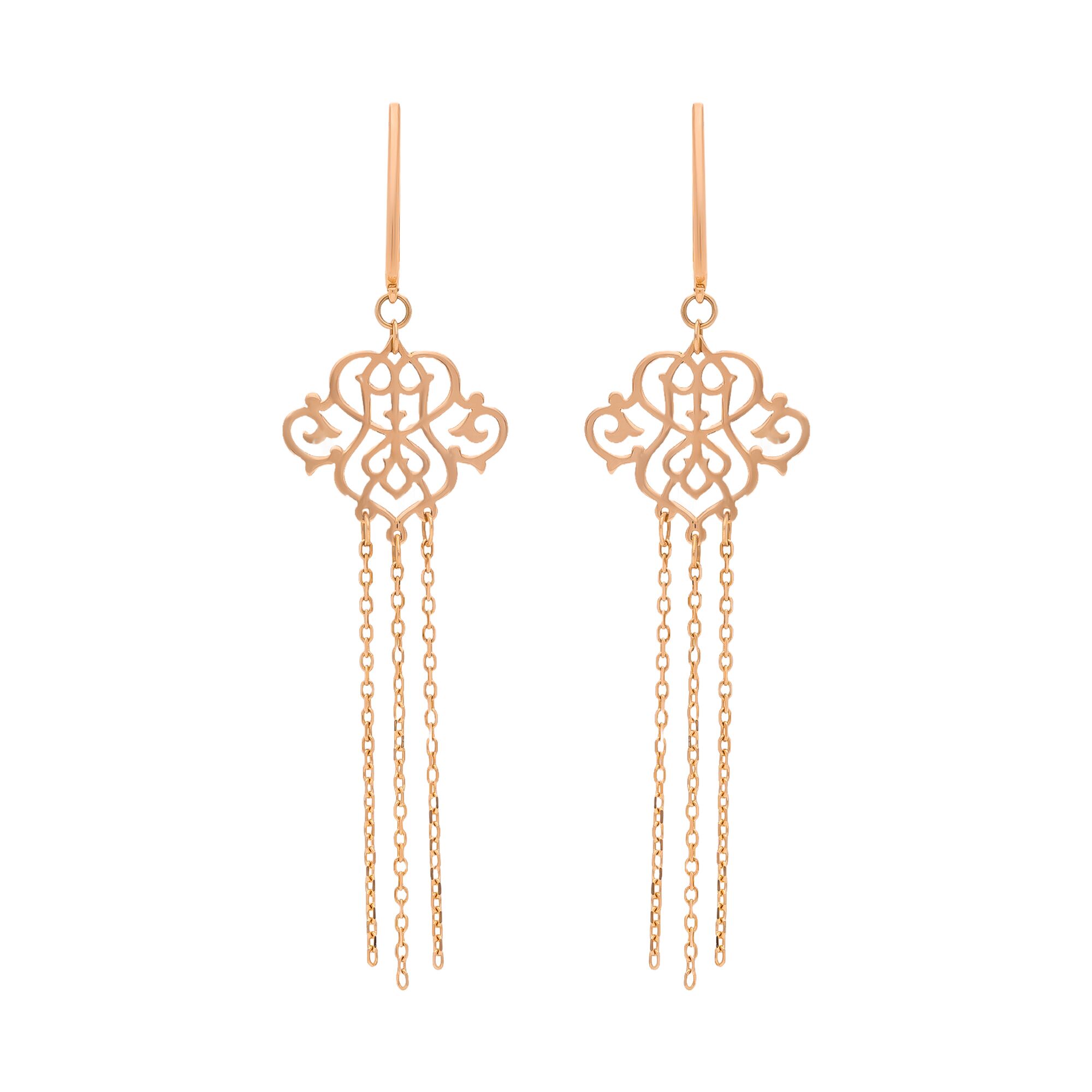 Серьги, золото, 585, 3.86г, 58422 | GoldMarket.kz