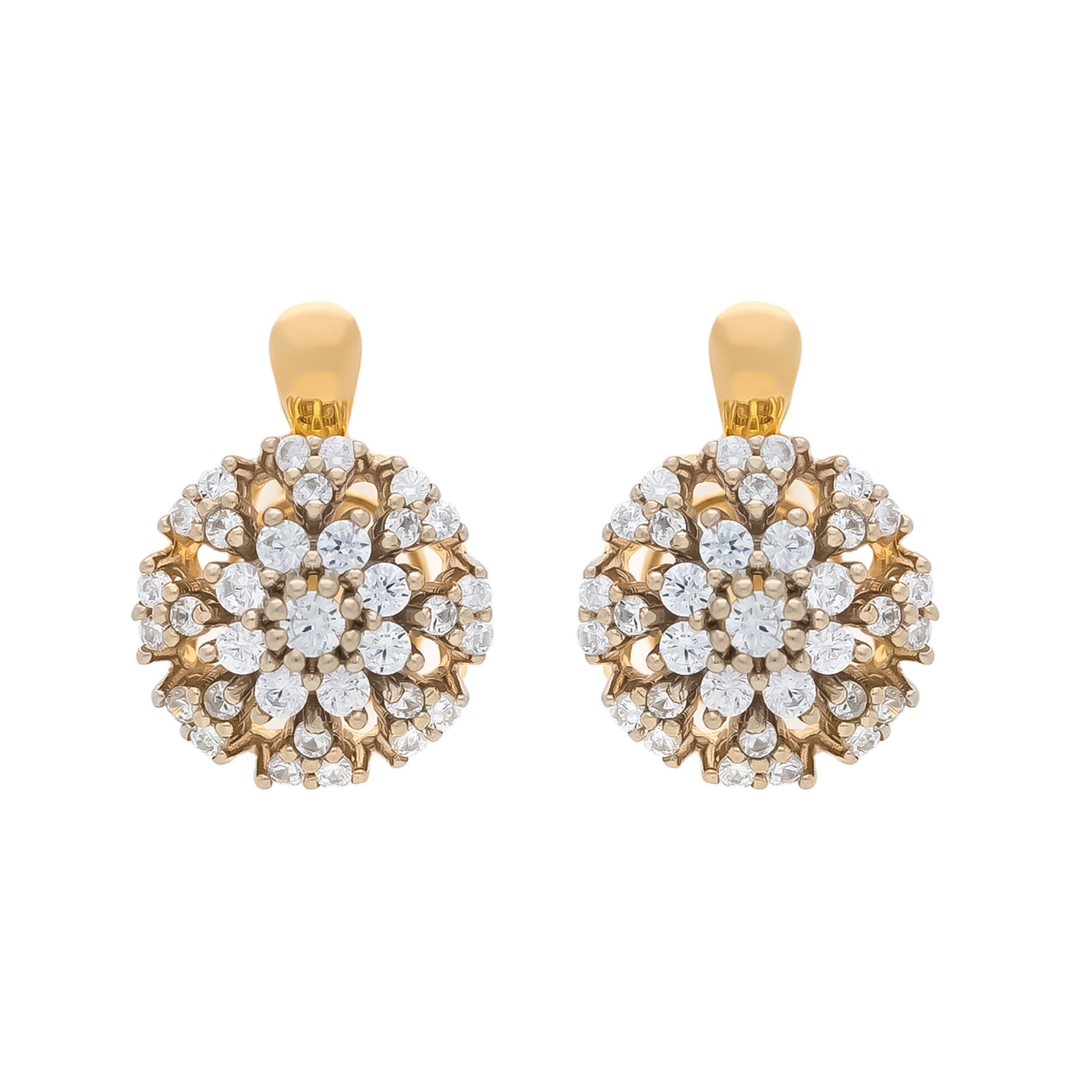 Серьги, золото, 585, 7.8г, 58484 | GoldMarket.kz
