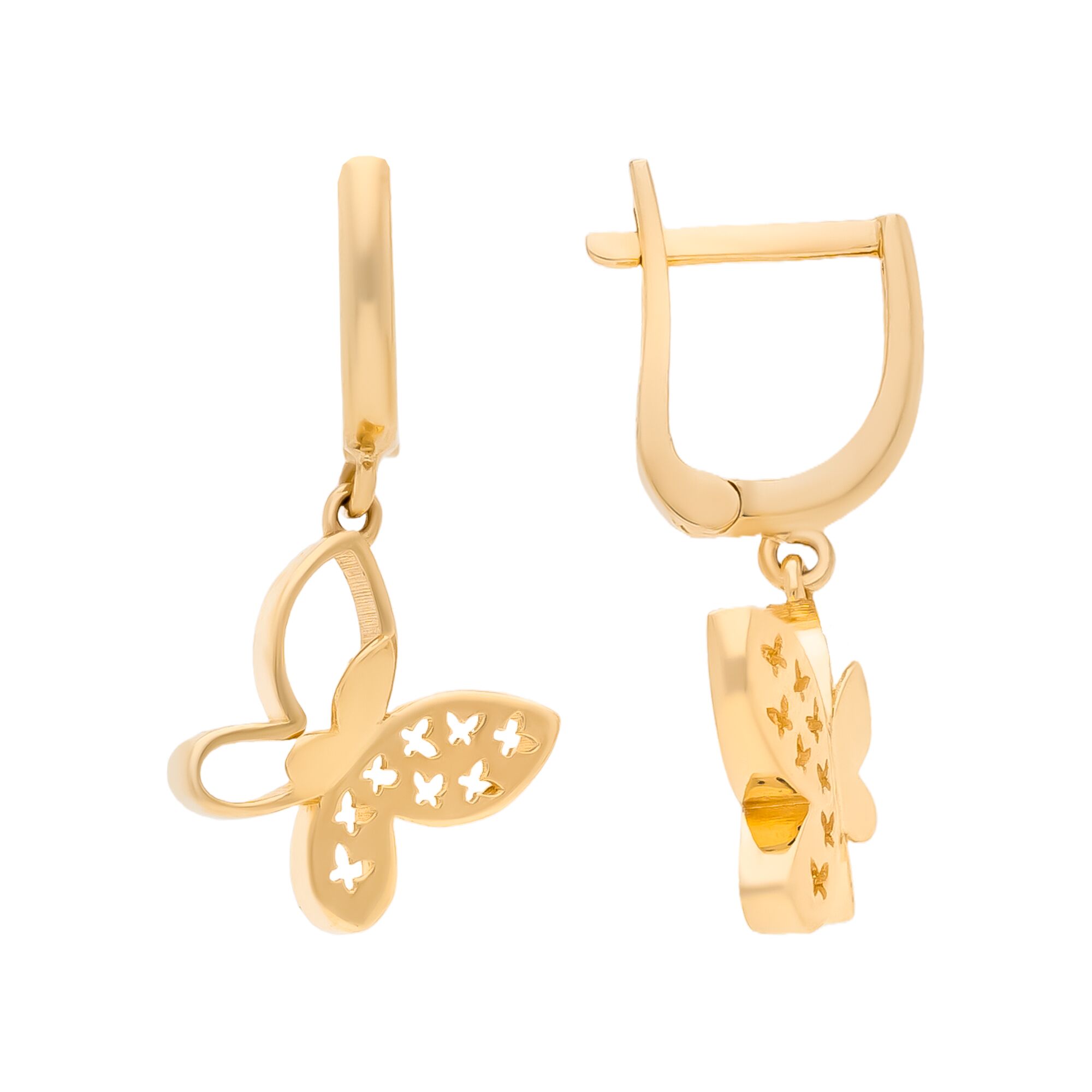 Серьги, золото, 585, 4.44г, 58487, изображение 2 | GoldMarket.kz