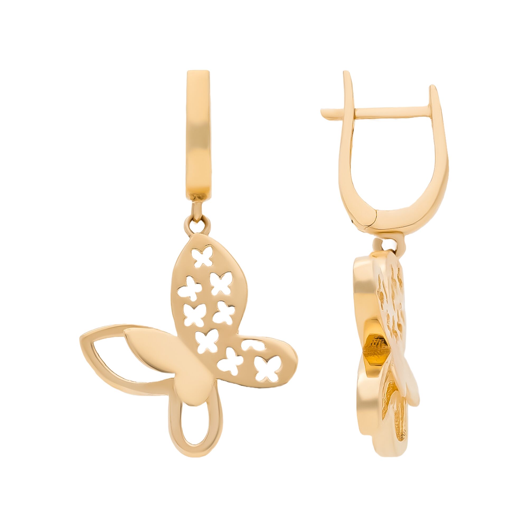 Серьги, золото, 585, 5.86г, 58492, изображение 2 | GoldMarket.kz