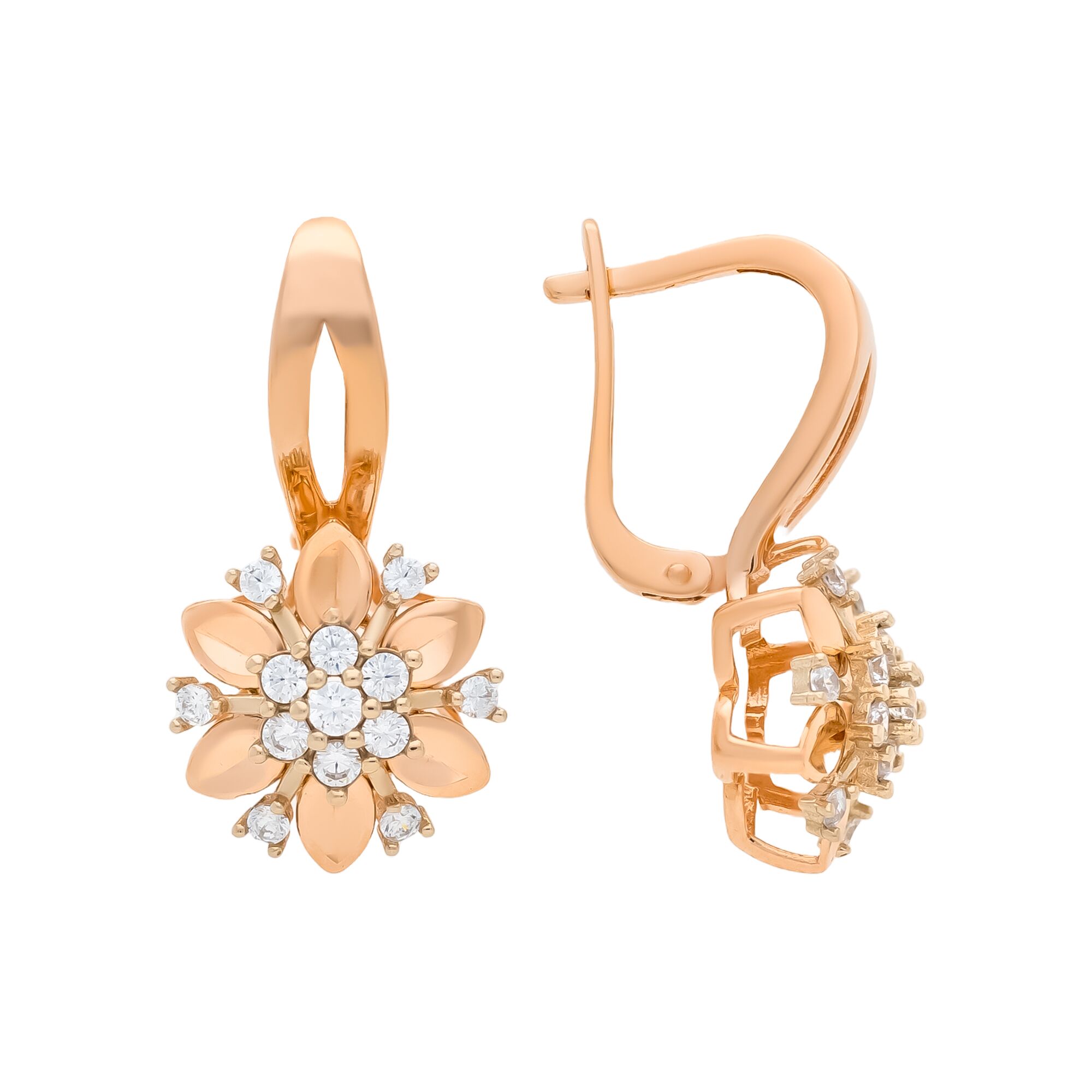 Серьги, золото, 585, 5.6г, 58495, изображение 2 | GoldMarket.kz