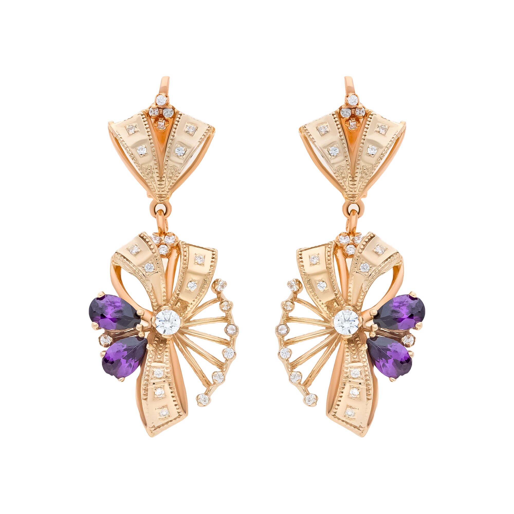 Серьги, золото, 585, 9.36г, 58502 | GoldMarket.kz