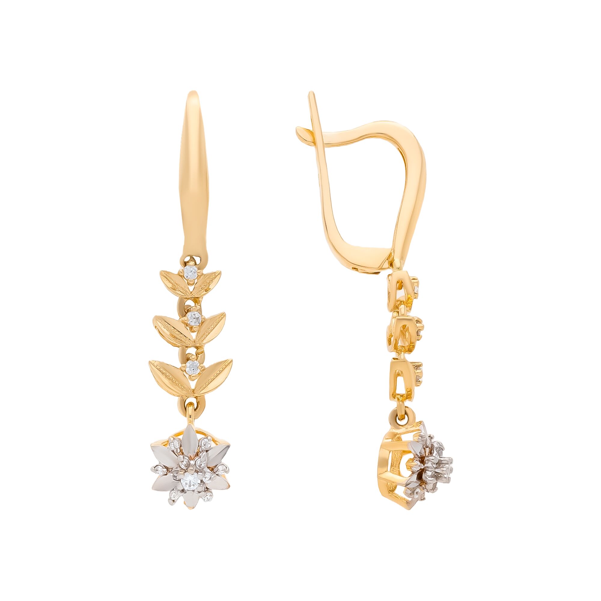 Серьги, золото, 585, 5.02г, 58508, изображение 2 | GoldMarket.kz