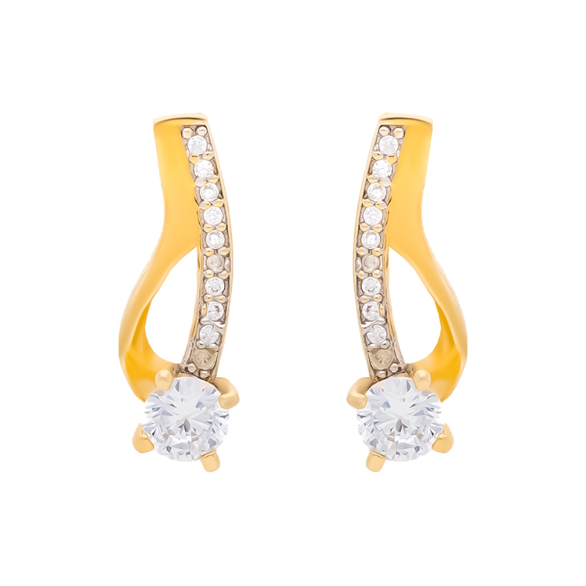 Серьги, золото, 585, 3.1г, 58653 | GoldMarket.kz