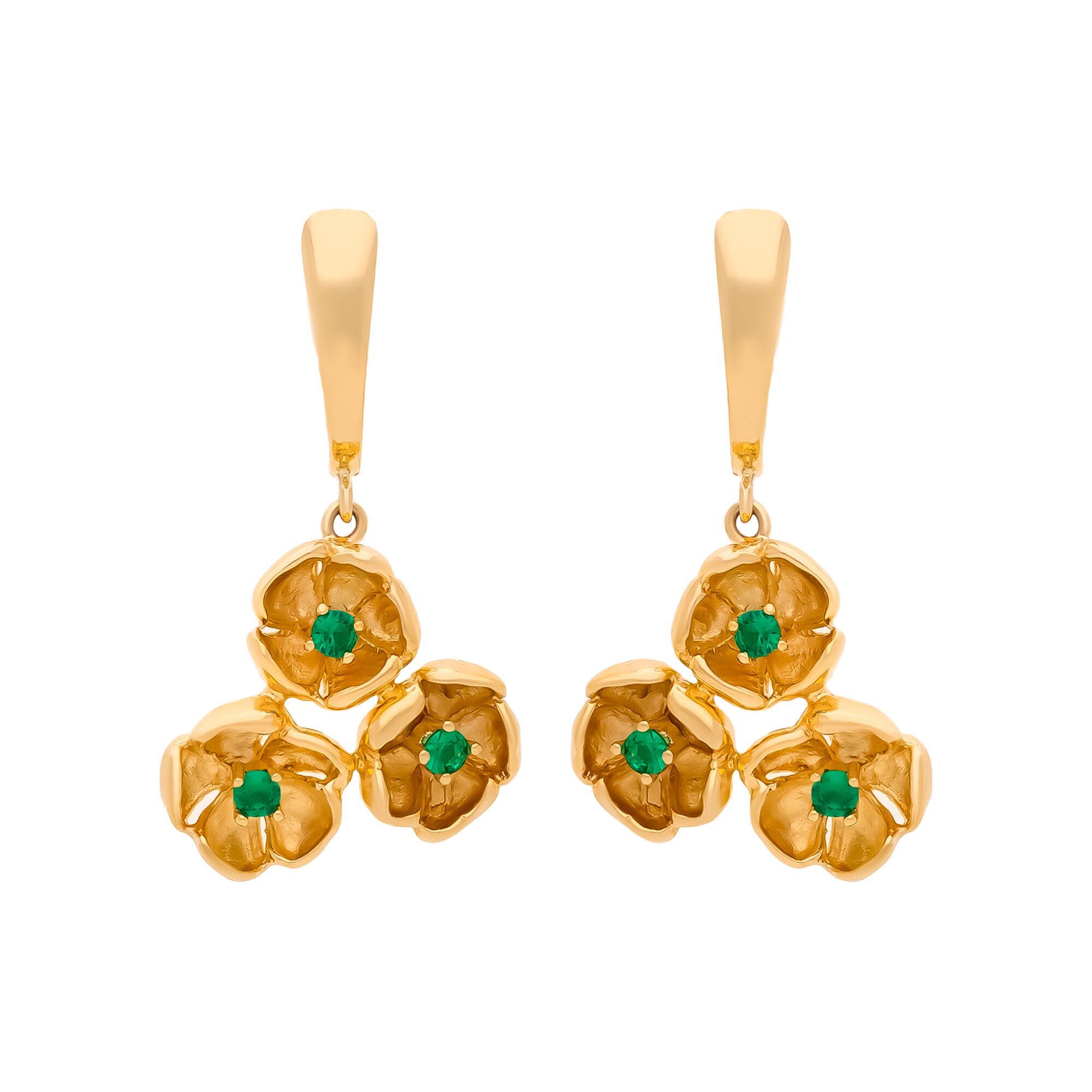 Серьги, золото, 585, 7.77г, 58674 | GoldMarket.kz