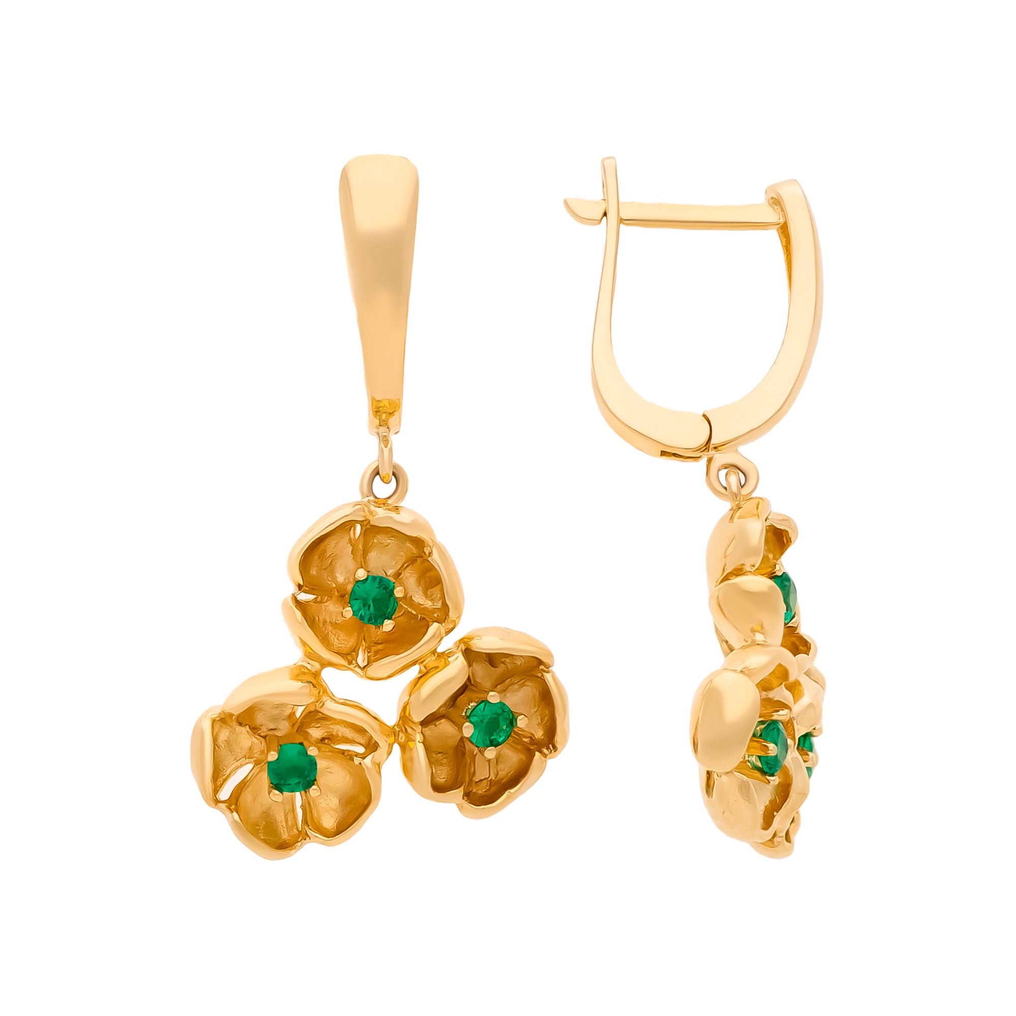 Серьги, золото, 585, 7.77г, 58674, изображение 2 | GoldMarket.kz